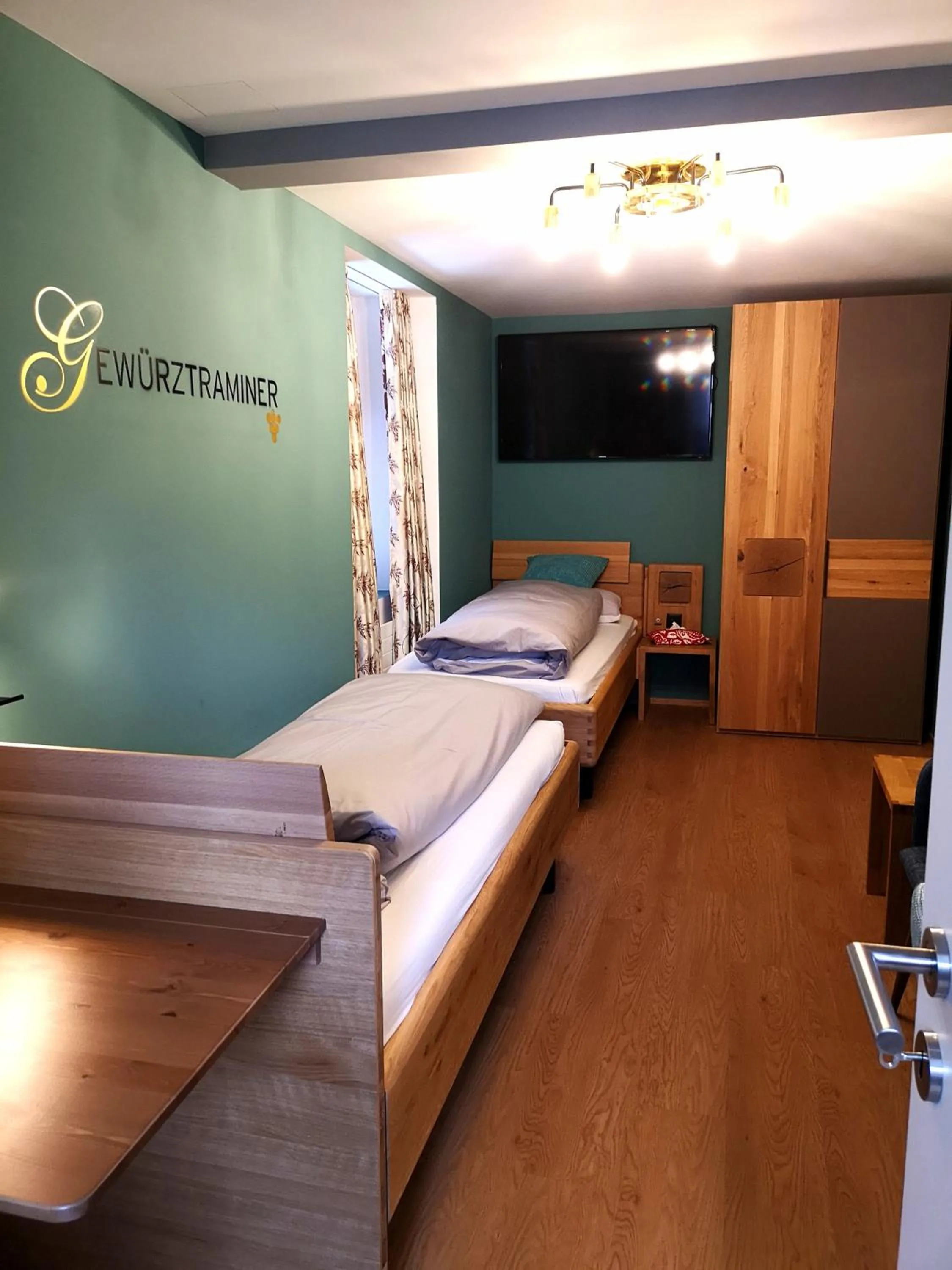 Decorative detail, Bed in Gasthof zur Bündte