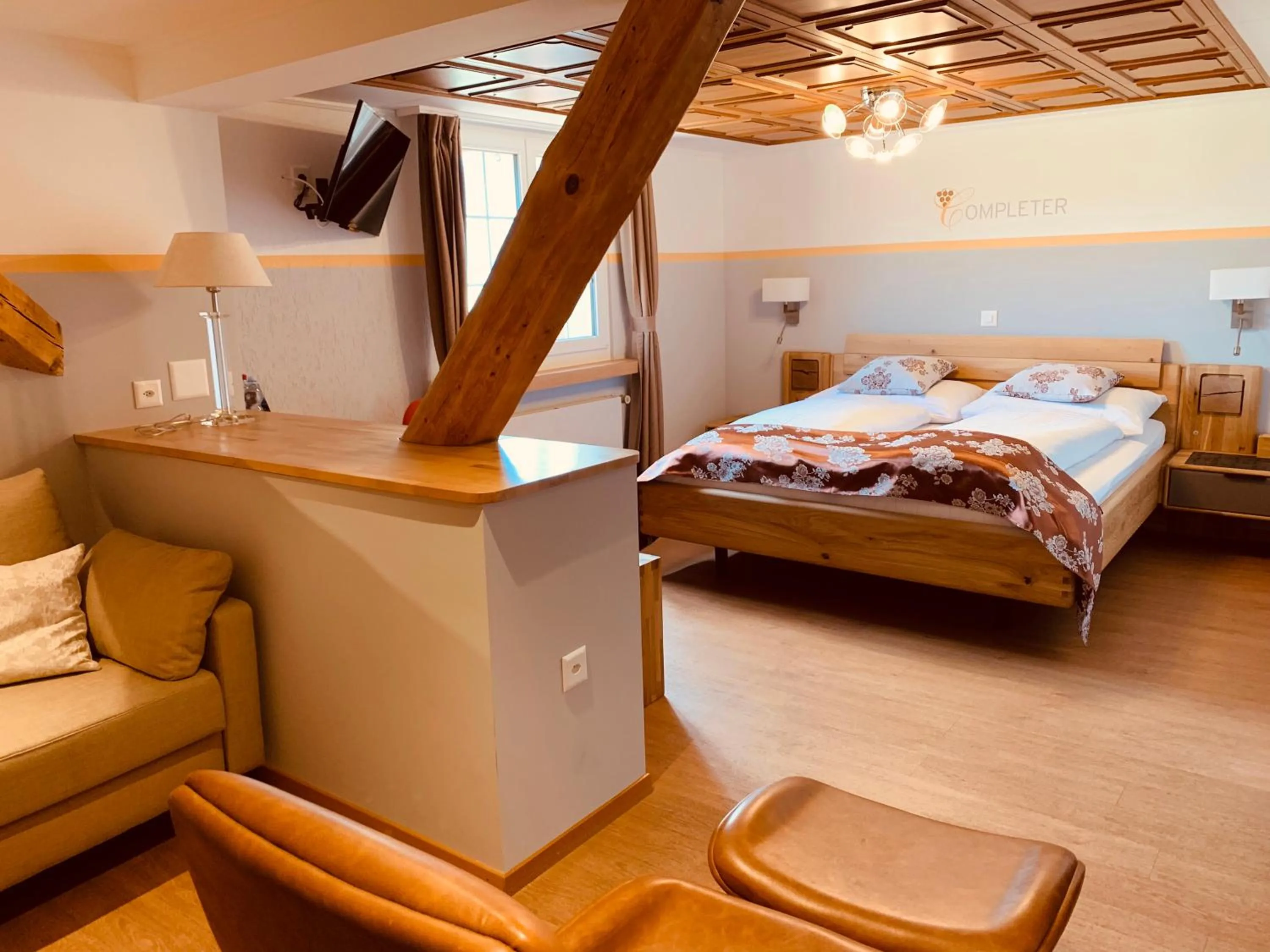 Bed in Gasthof zur Bündte