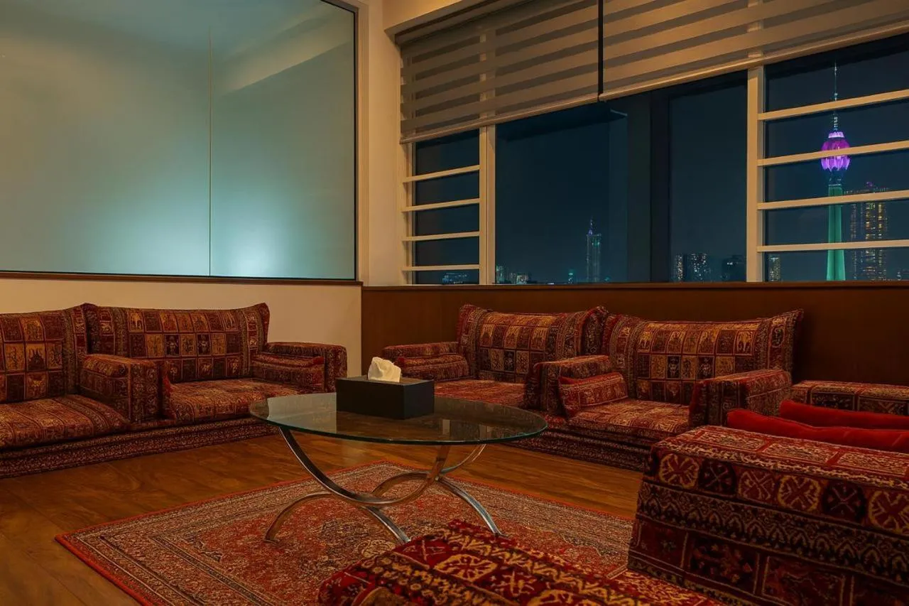 Seating area in Unique Towers Luxury Boutique Suites