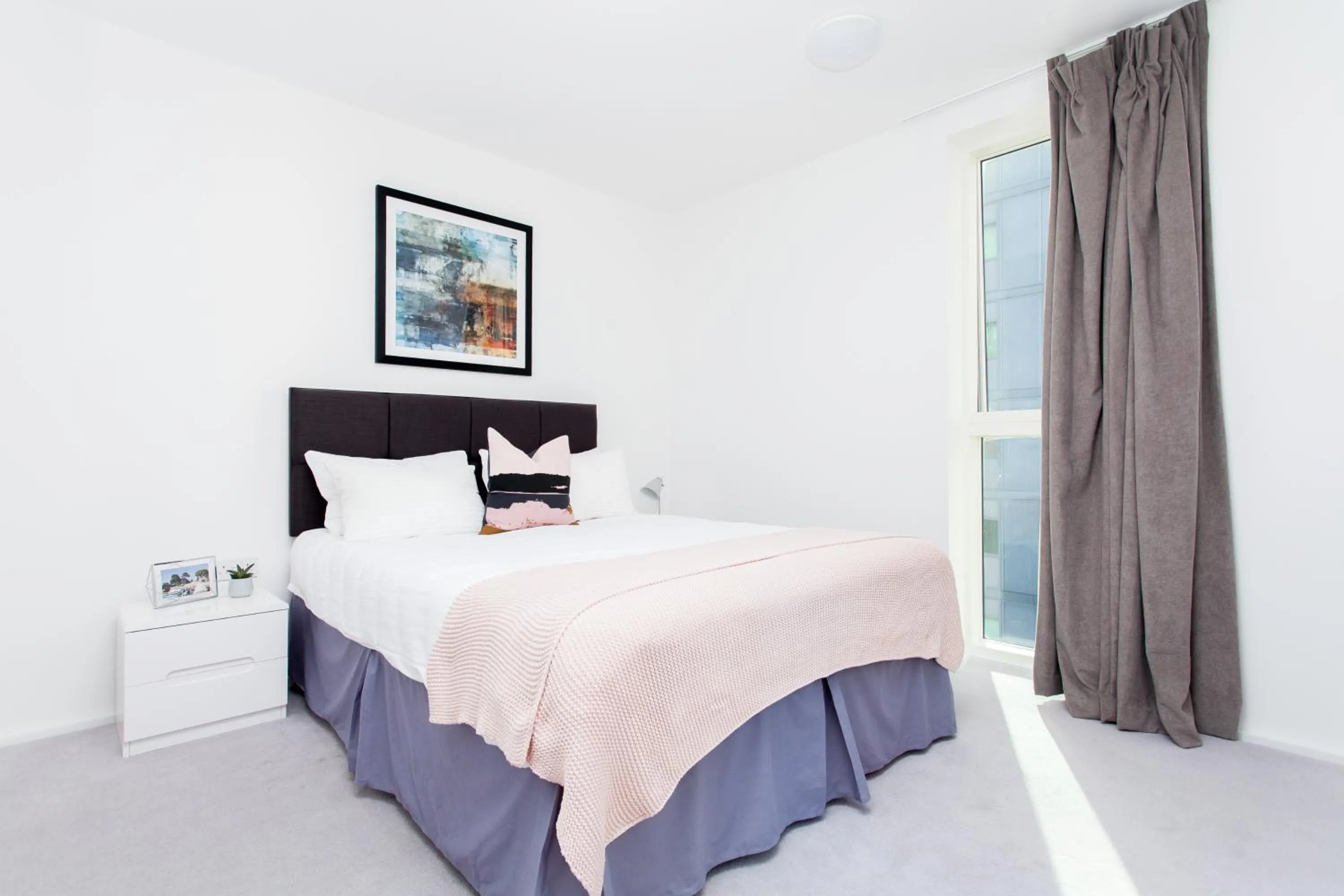 Bed in Clover Court by Aeria Apartments