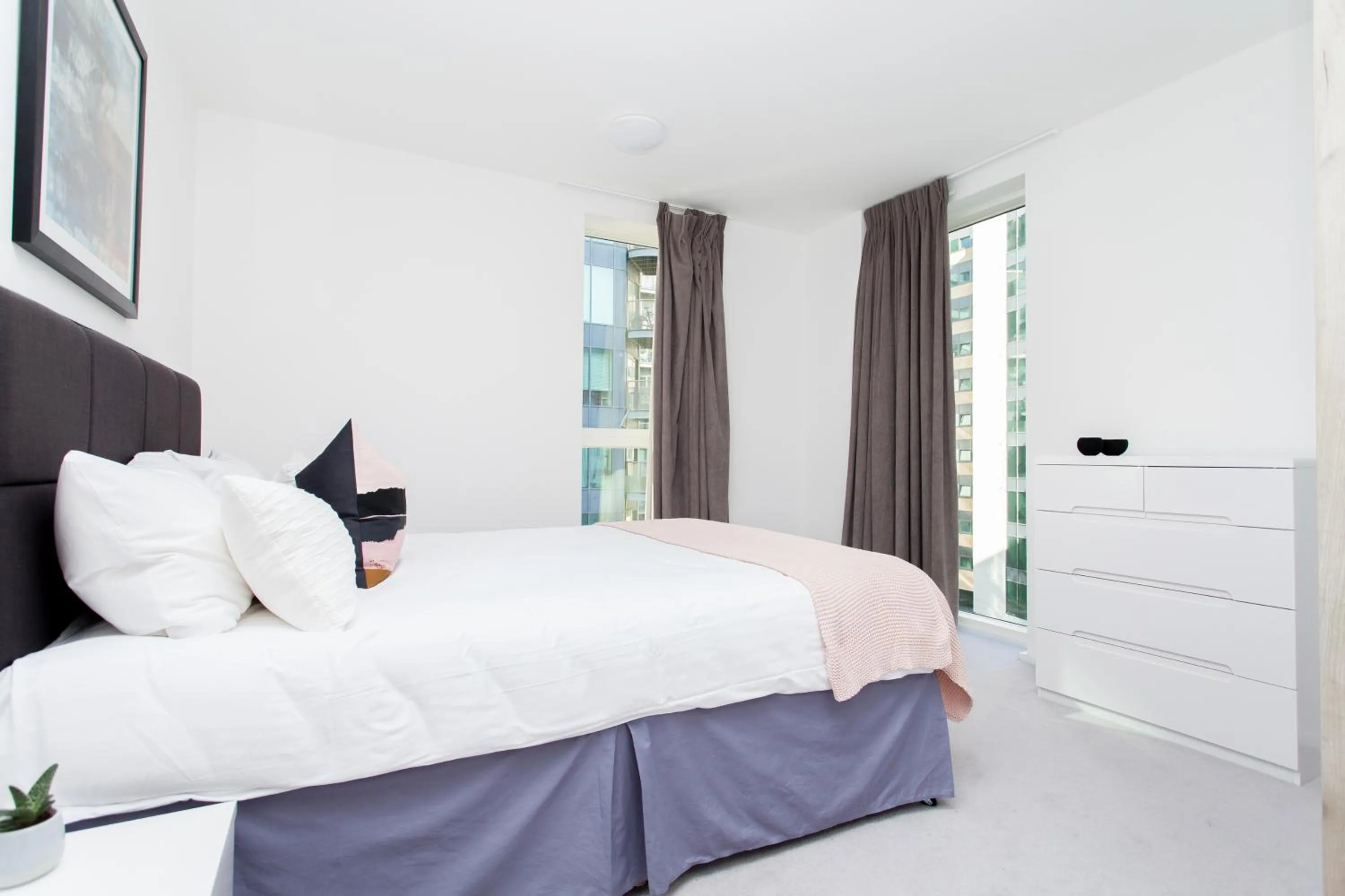 Bed in Clover Court by Aeria Apartments