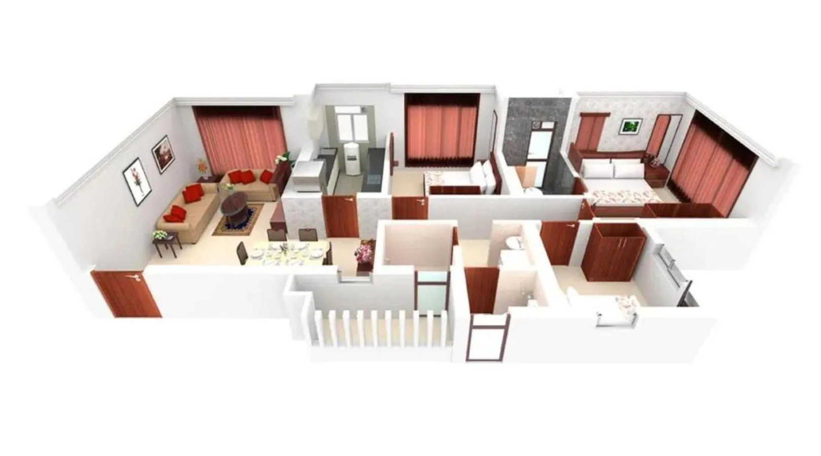 Floor plan in Lalco Residency