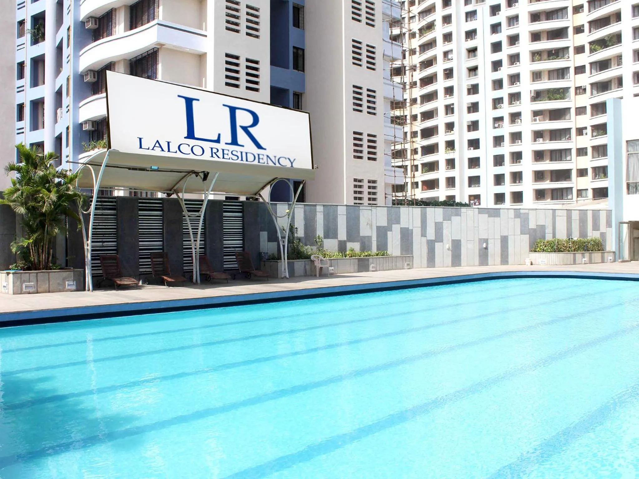 Swimming pool in Lalco Residency