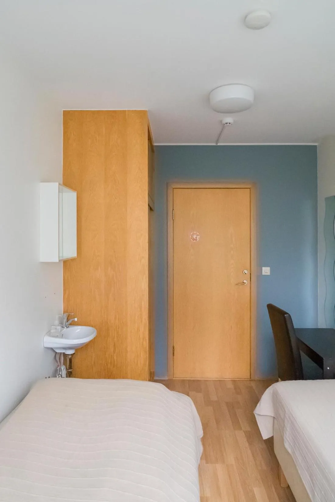 Decorative detail, Bed in Seydisfjördur Guesthouse