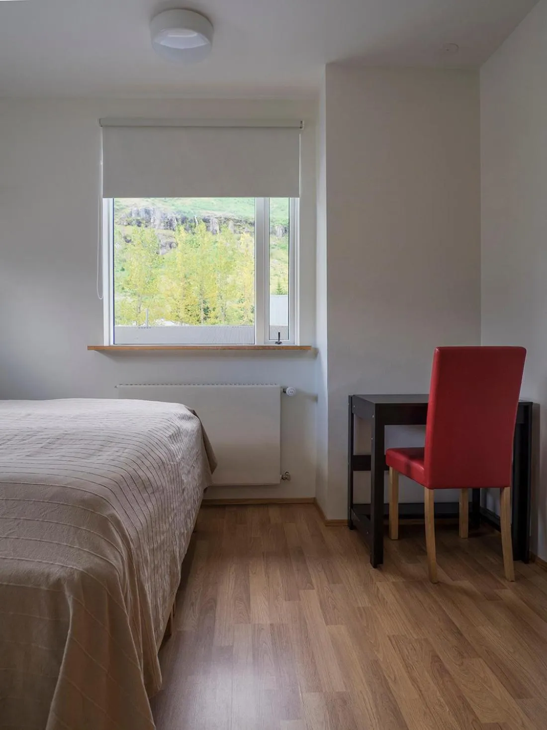 Decorative detail, Bed in Seydisfjördur Guesthouse