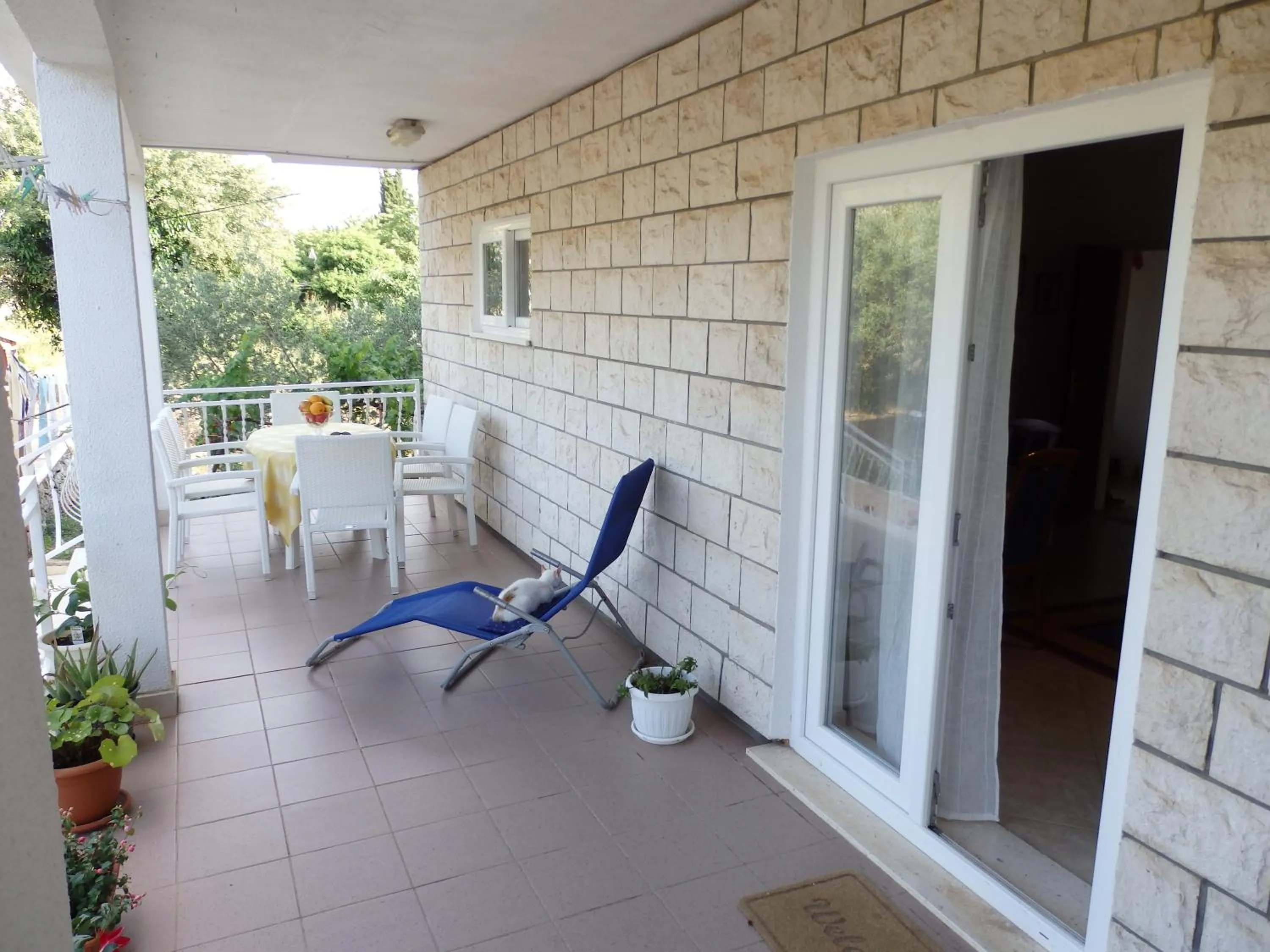 Balcony/Terrace in Apartments Biočić
