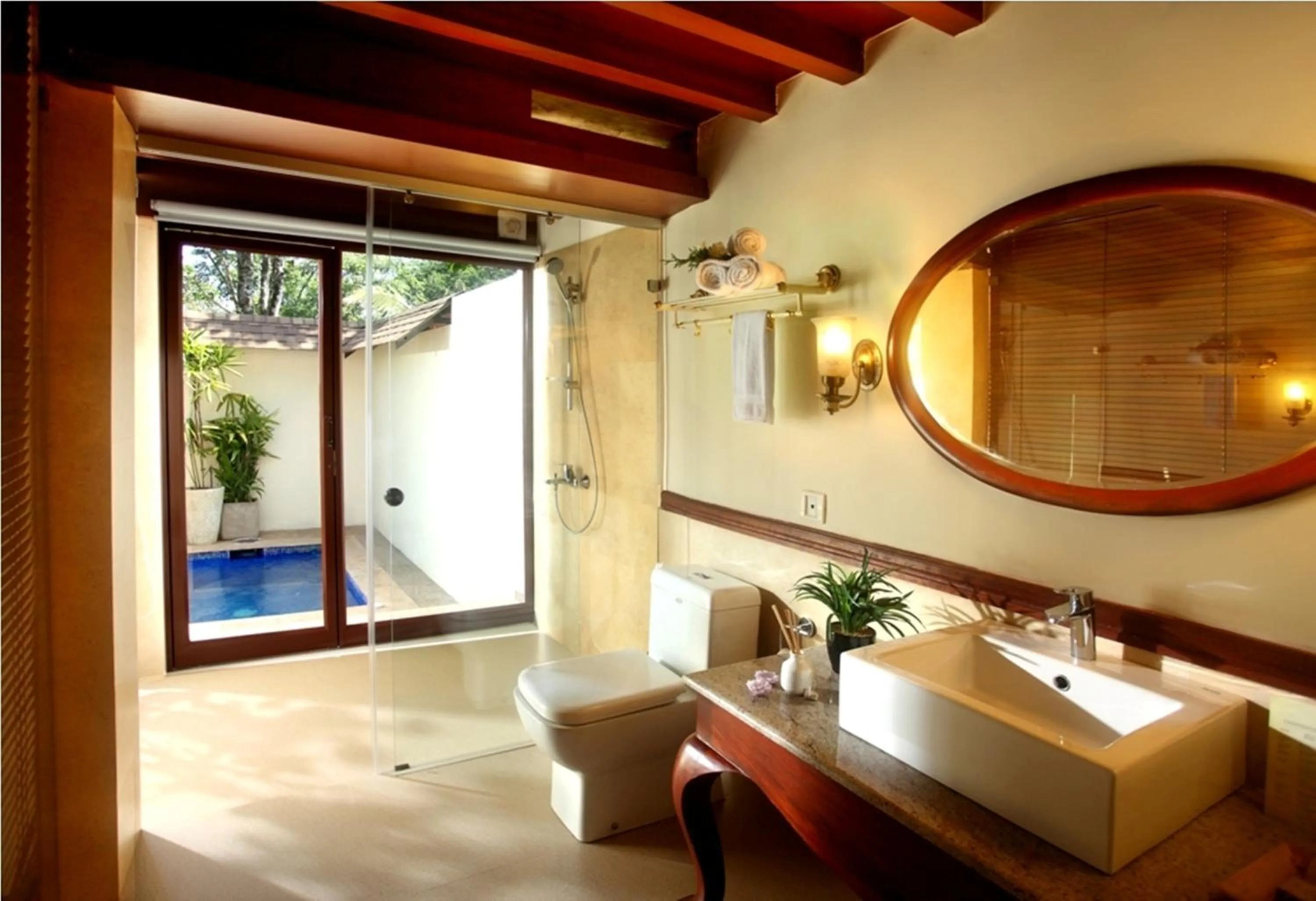 Bathroom in Carmelia Haven Resort Thekkady