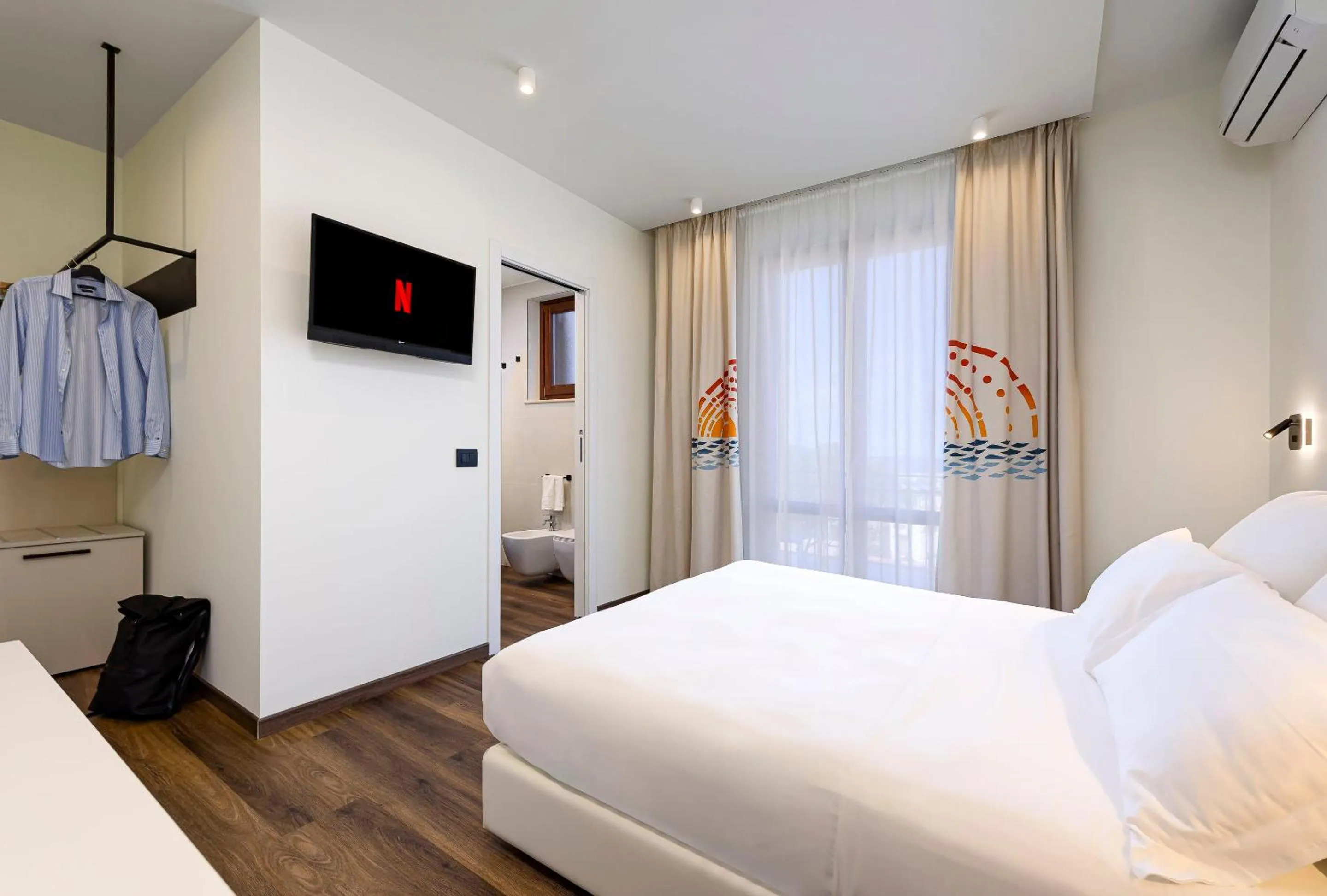 Bedroom, Bed in Albergo Auralba