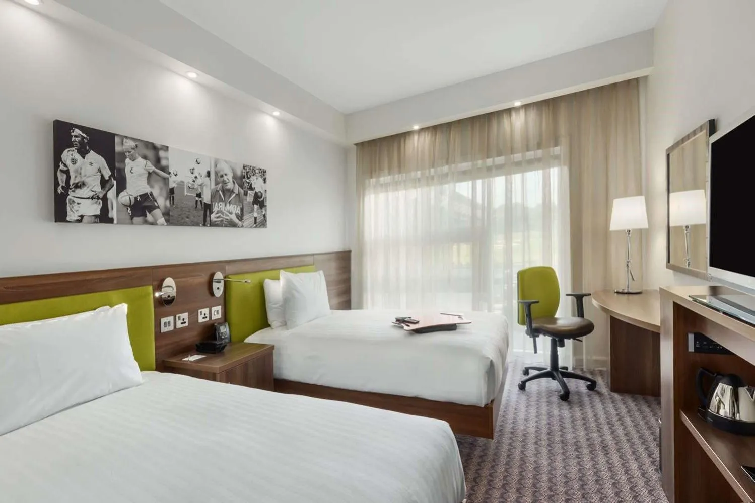 Bedroom, Bed in Hilton at St George's Park