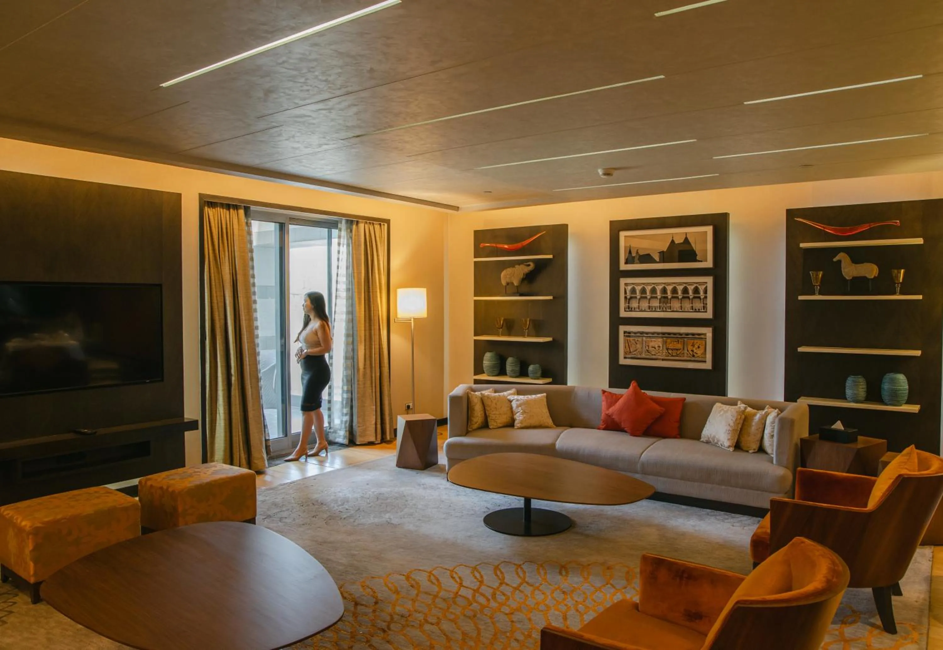 Living room in Grand Hyatt Mumbai Hotel and Residences