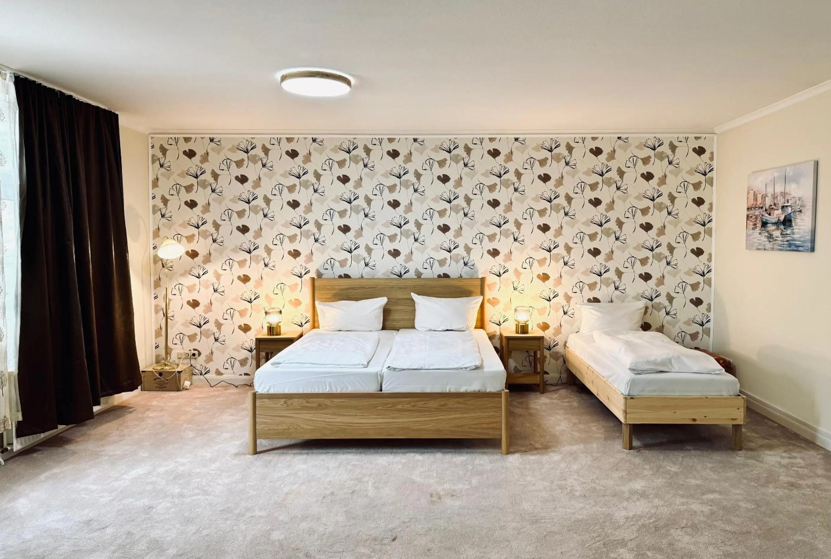 Bed in Hotel Wissers Fehmarn