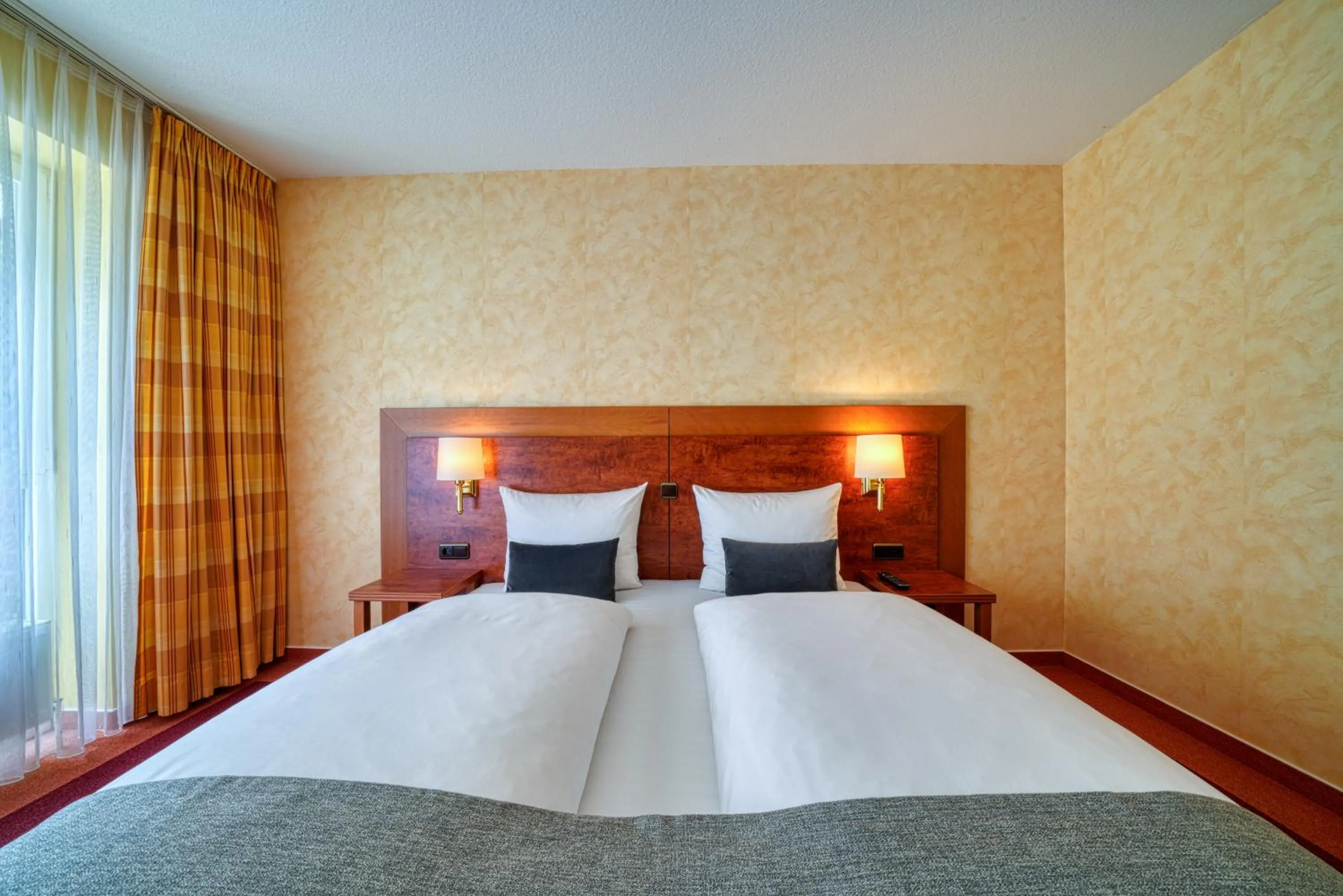 Bed in Hotel Wissers Fehmarn