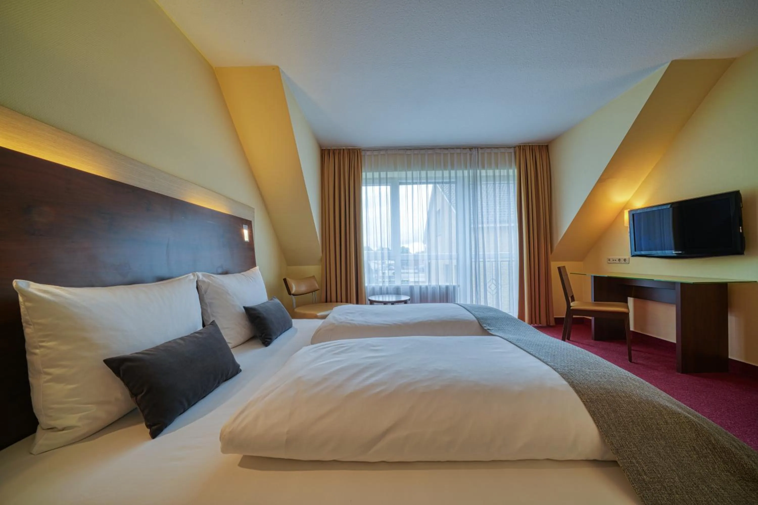 Bed in Hotel Wissers Fehmarn