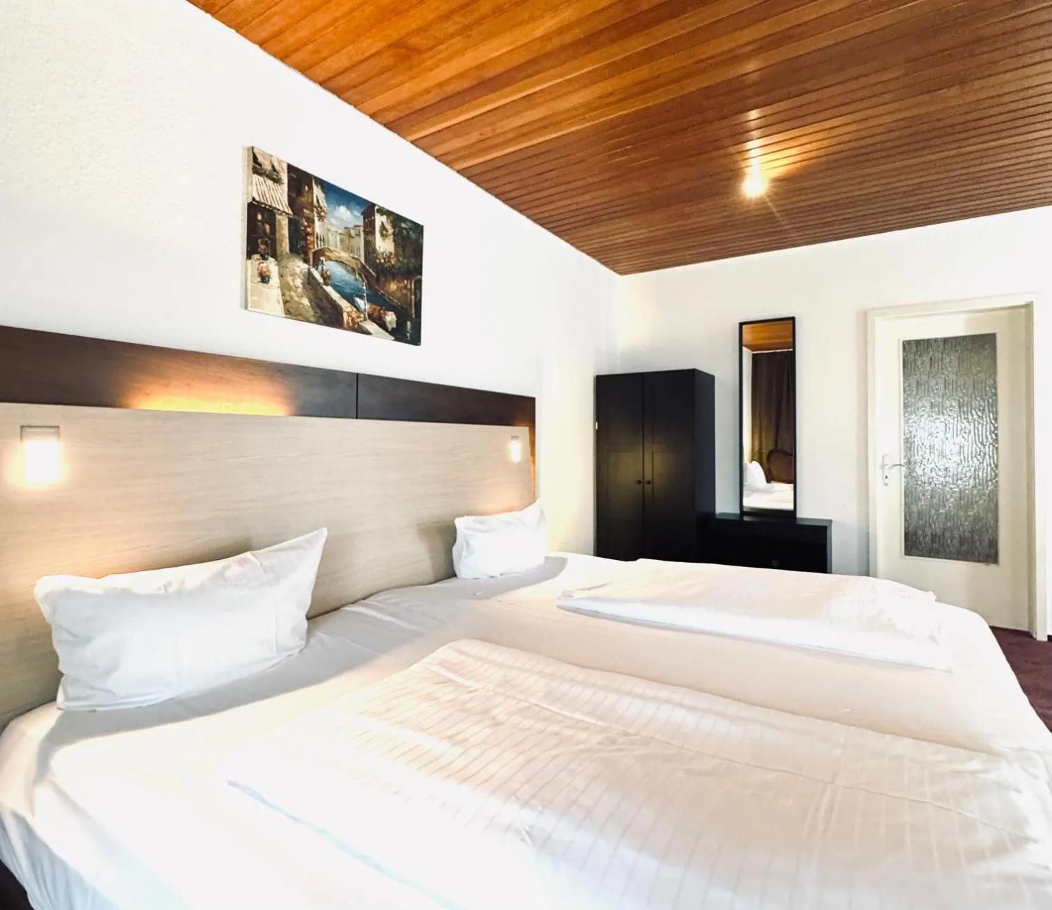 Bed in Hotel Wissers Fehmarn