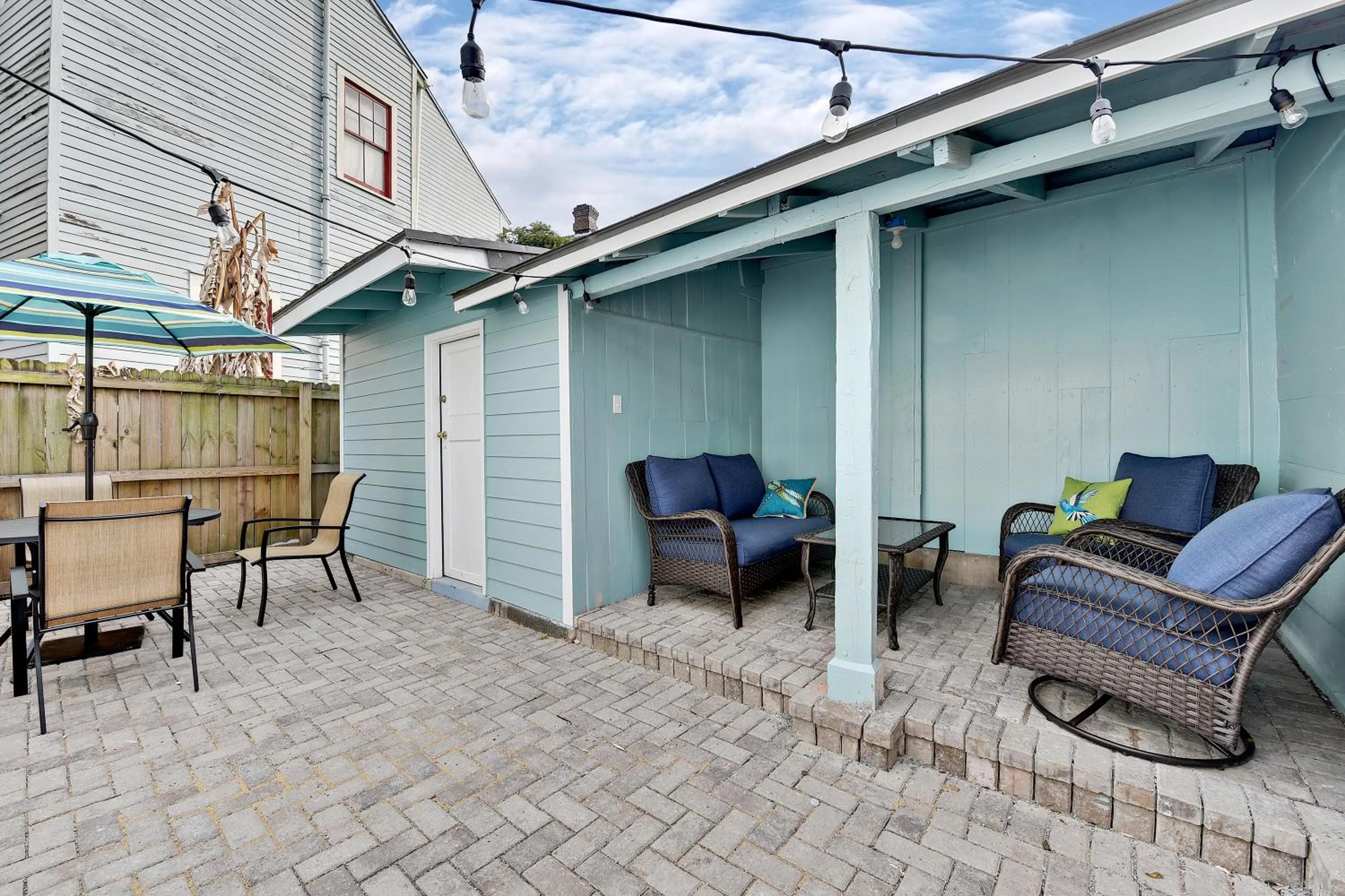 Patio in New Orleans Cottage