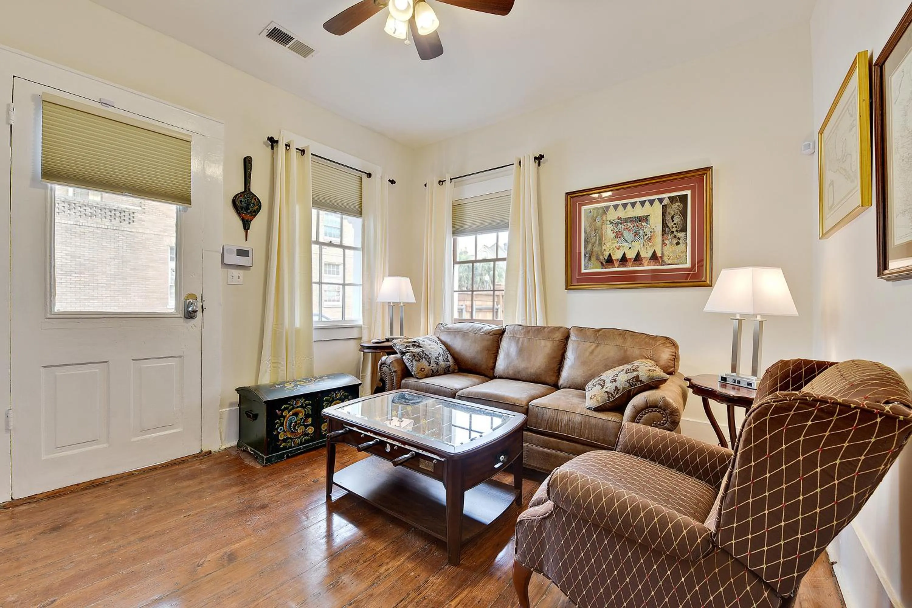 Living room in New Orleans Cottage