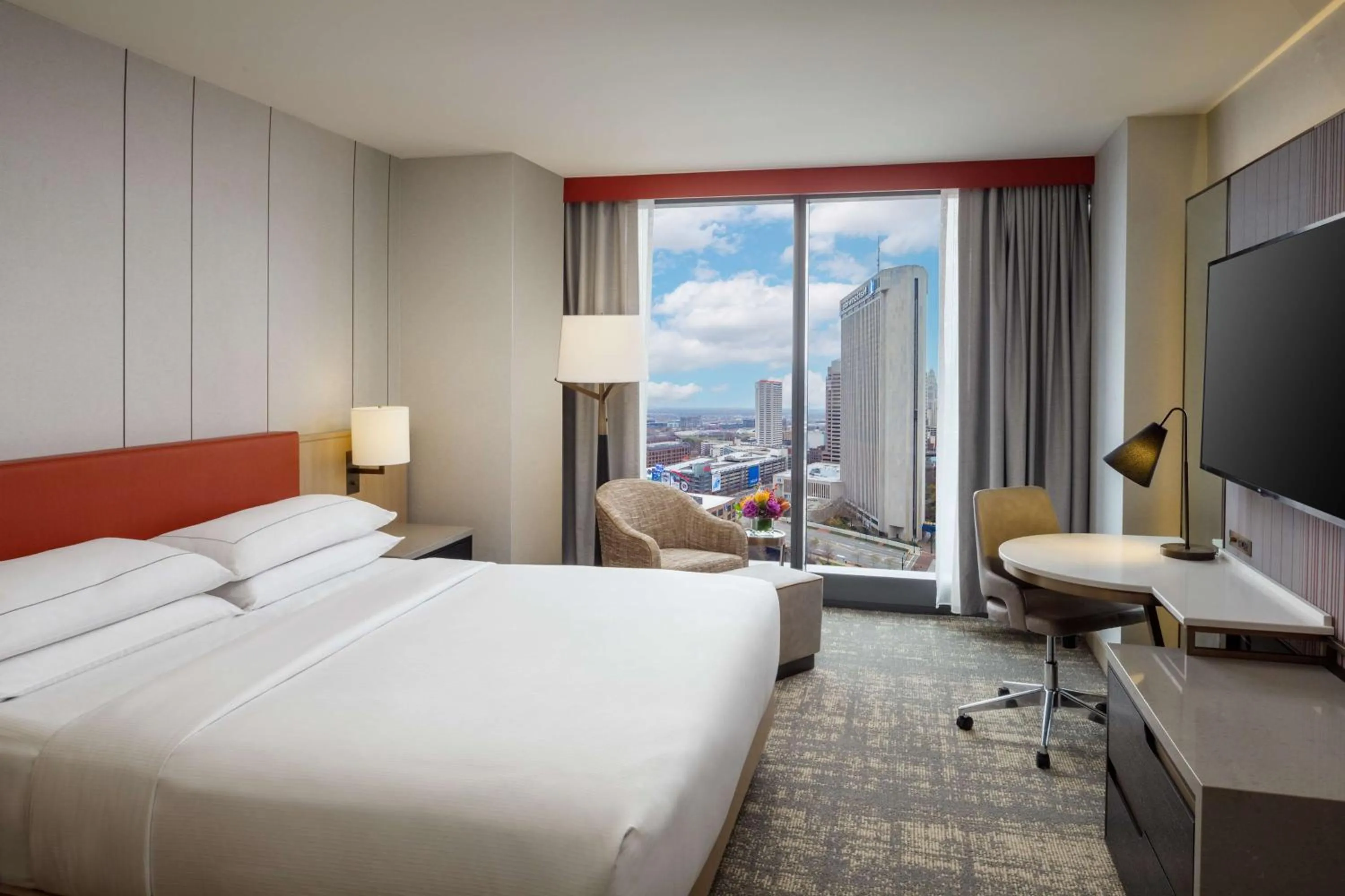 Bed in Hilton Columbus Downtown