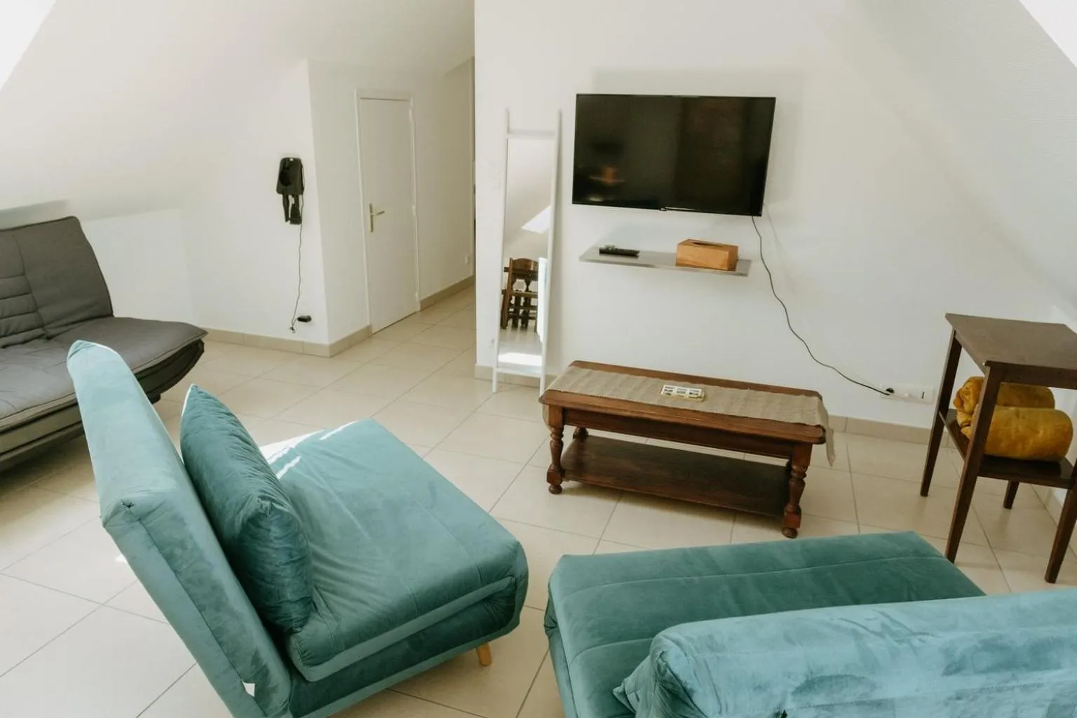 Living room in Logis Hôtel du Château