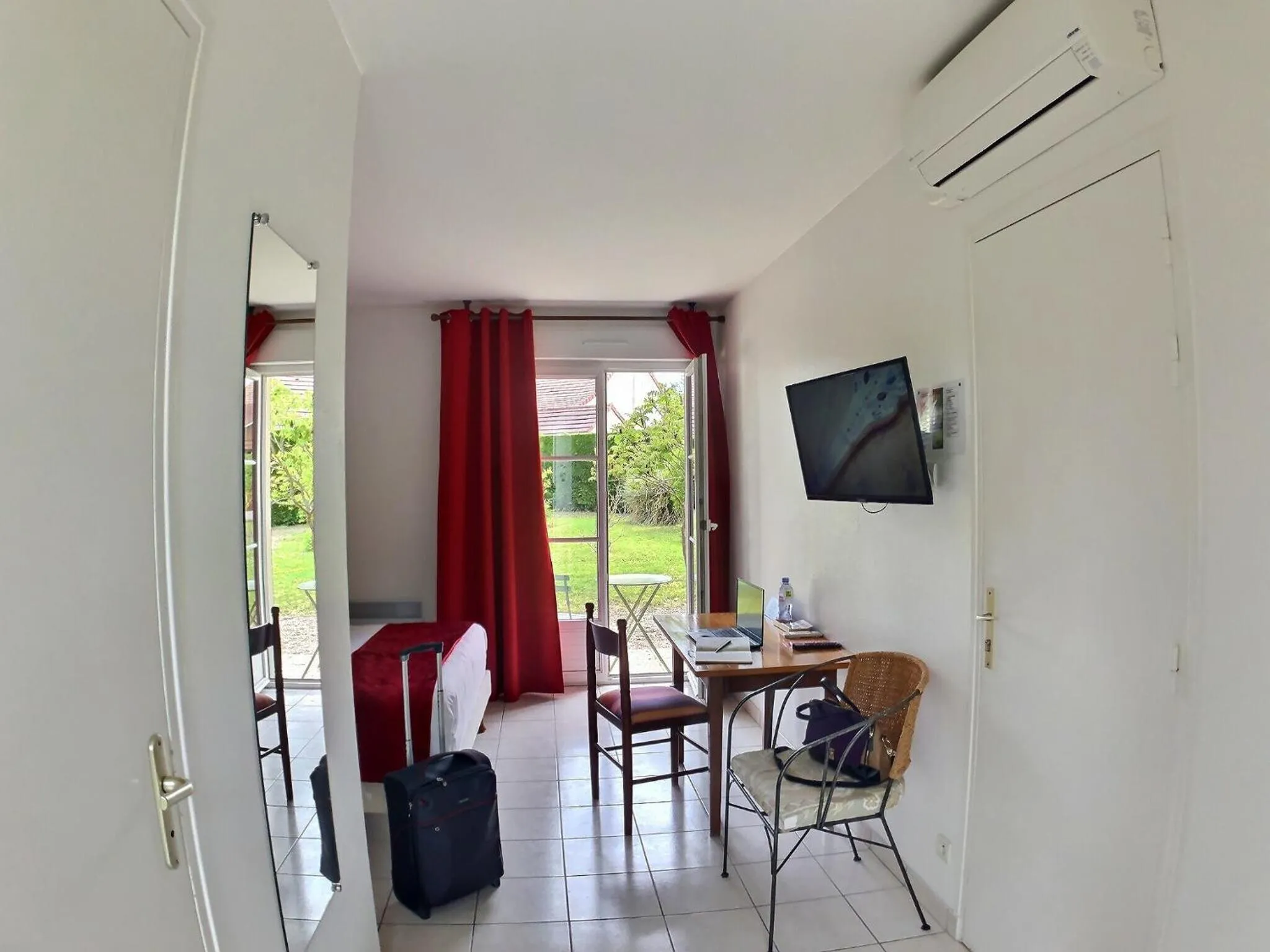 View (from property/room) in Logis Hôtel du Château