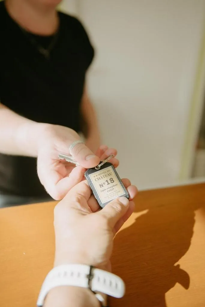 Lobby or reception in Logis Hôtel du Château