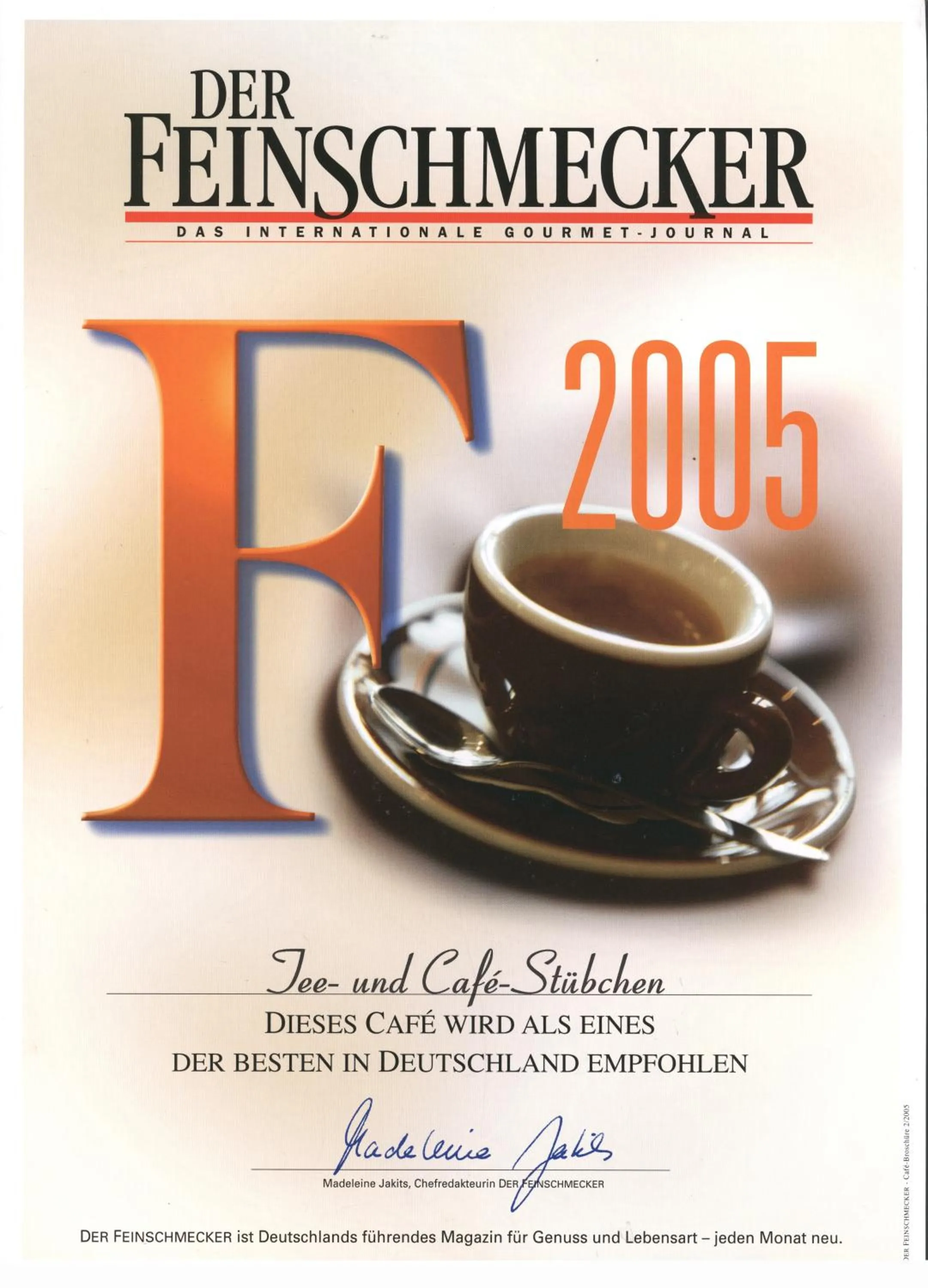 Certificate/Award in Galerie Hotel