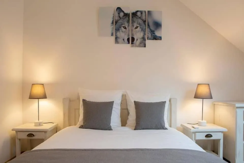 Bed in Gîtes de l'Orée du Bois - Boussières