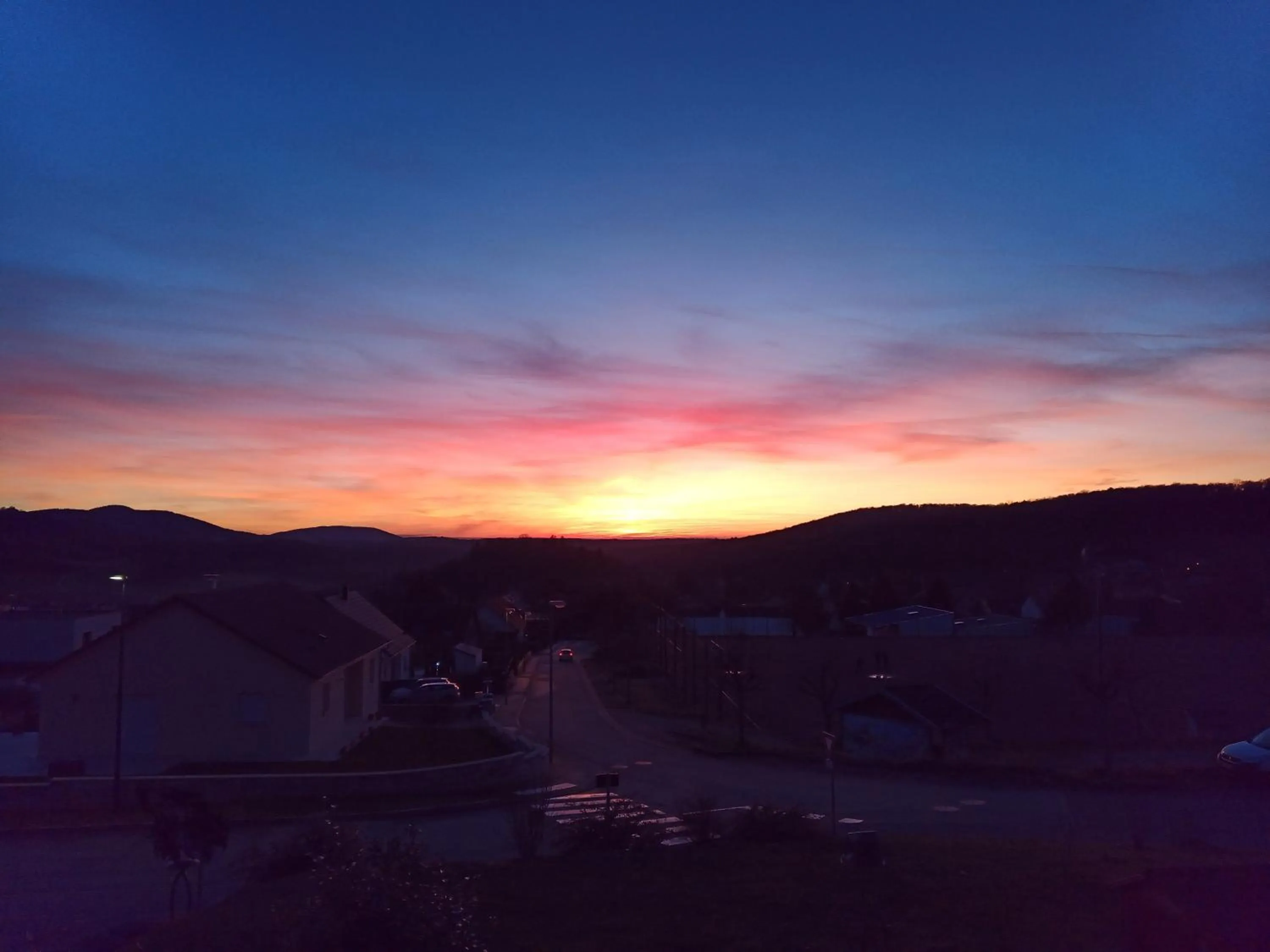 Sunset in Gîtes de l'Orée du Bois - Boussières