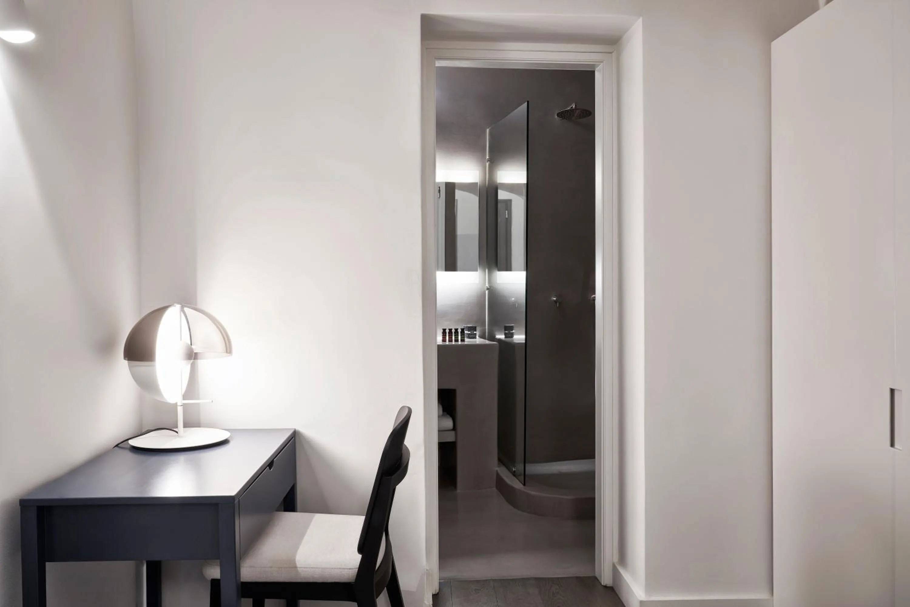 Seating area in Old Castle Oia