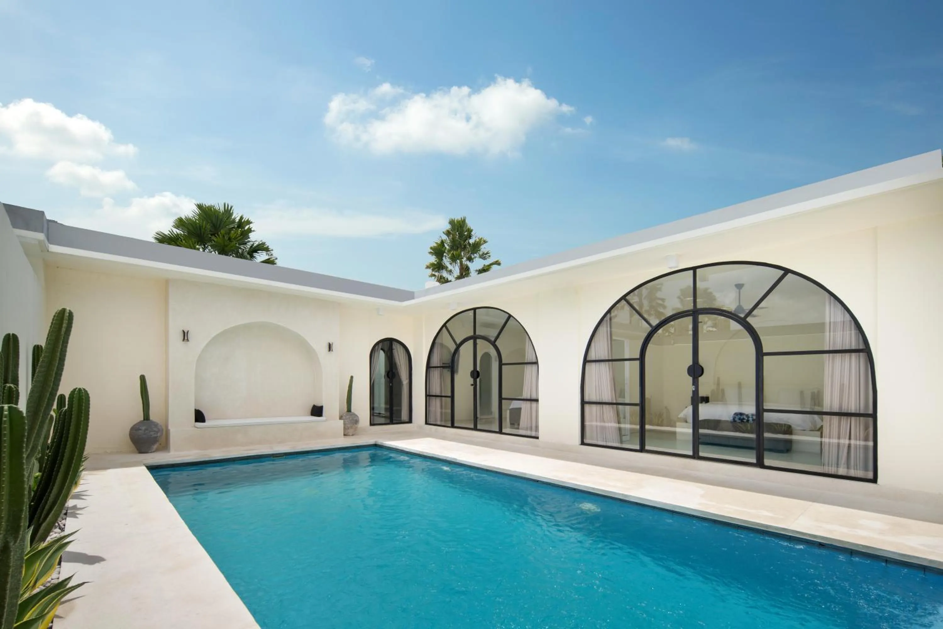 Pool view in The Grand Daha Luxury Villas