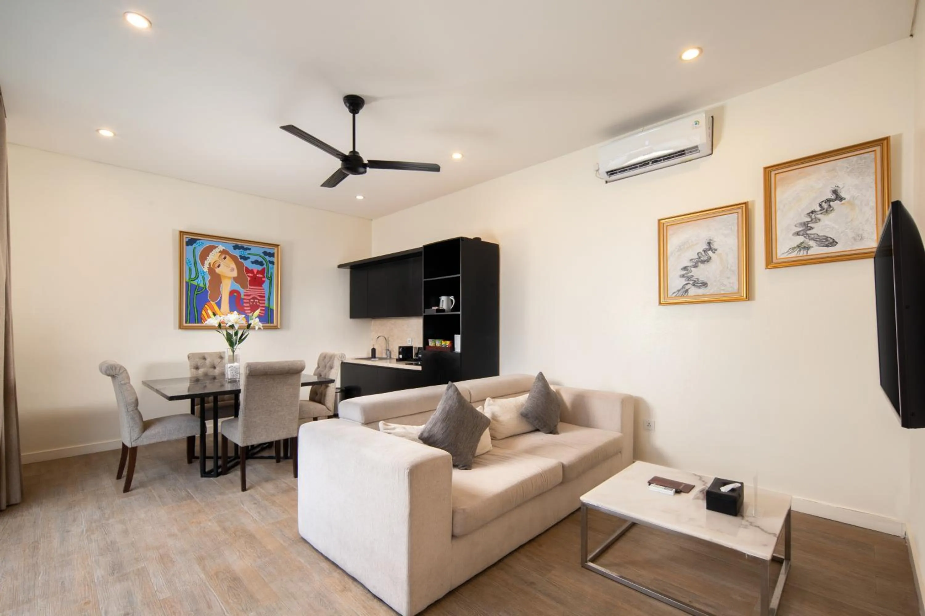 Living room in The Grand Daha Luxury Villas