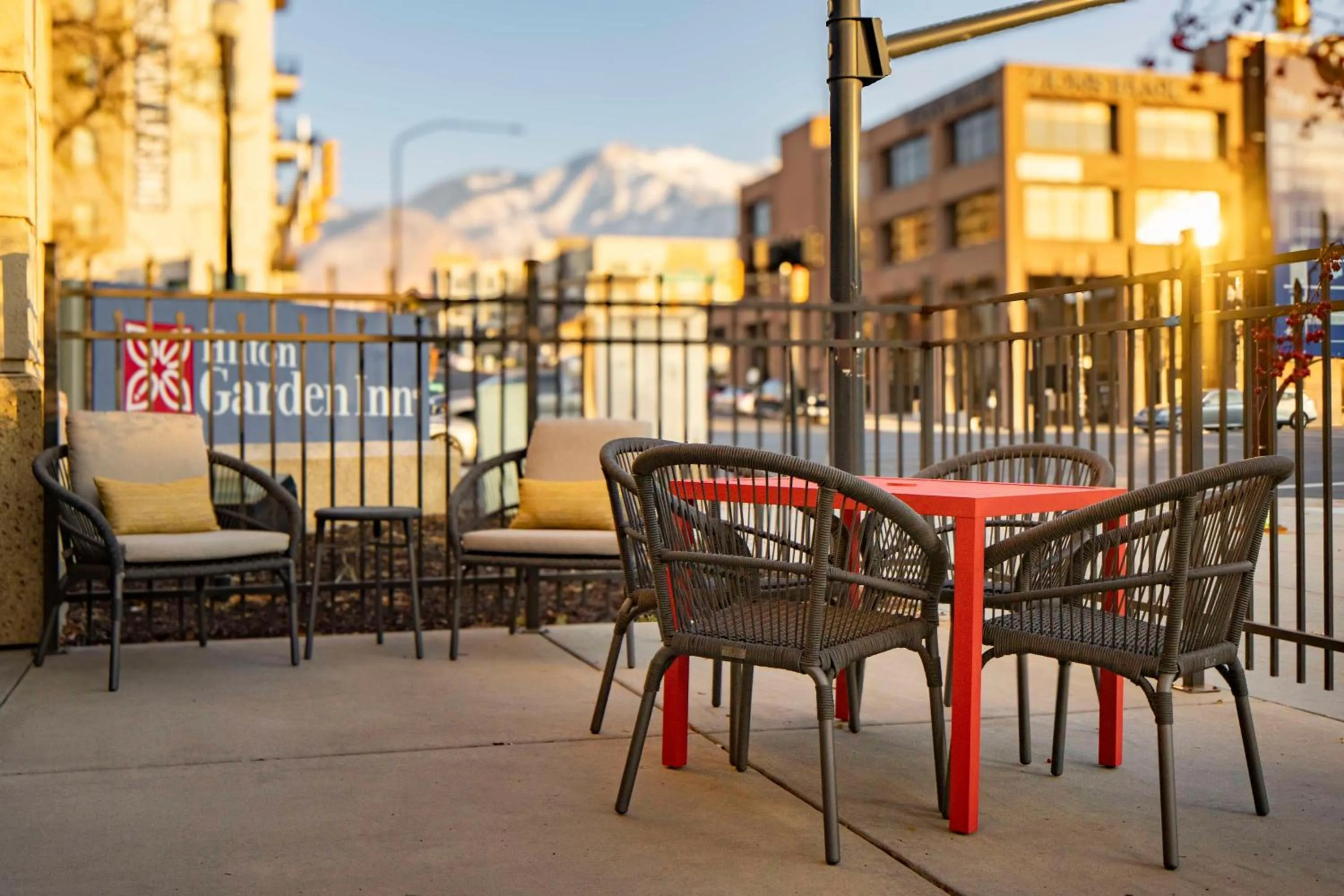 Patio in Hilton Garden Inn Ogden