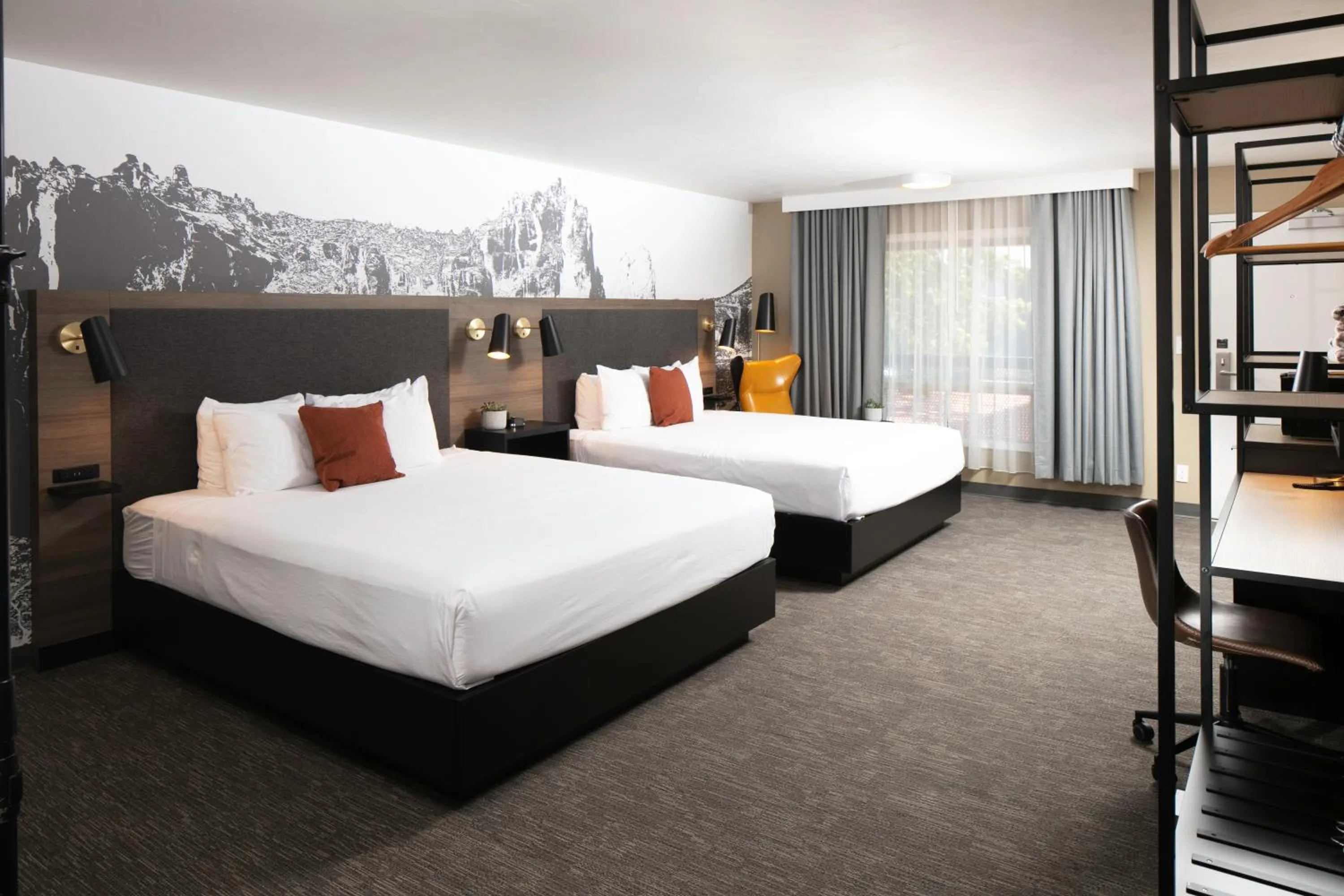 Bed in Waypoint Hotel