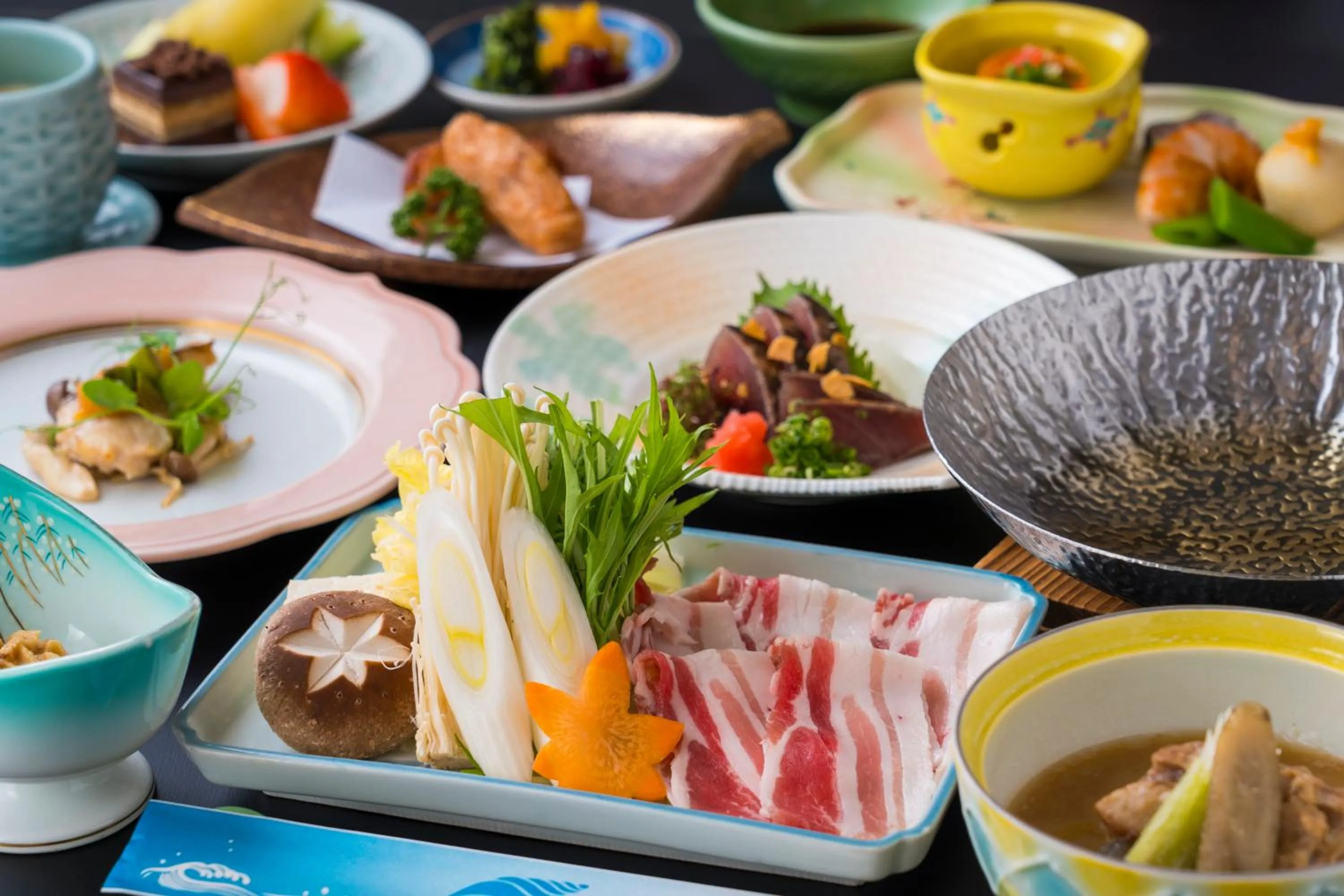 Dinner in Ibusuki Seaside Hotel