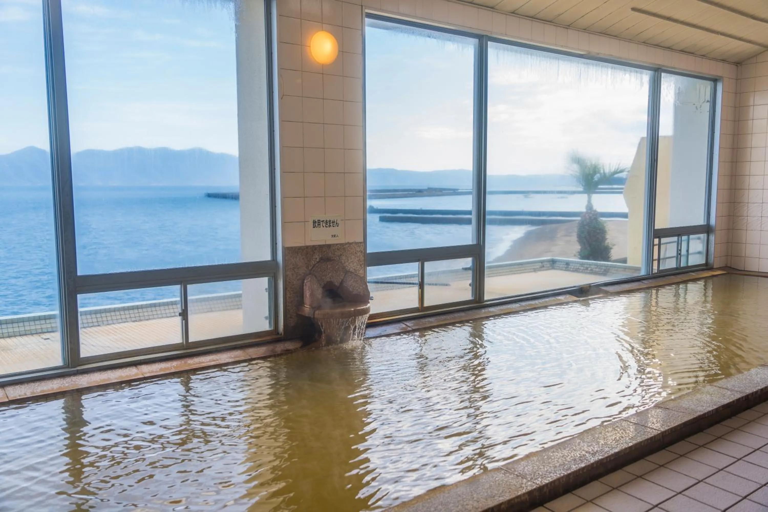 Hot Spring Bath in Ibusuki Seaside Hotel