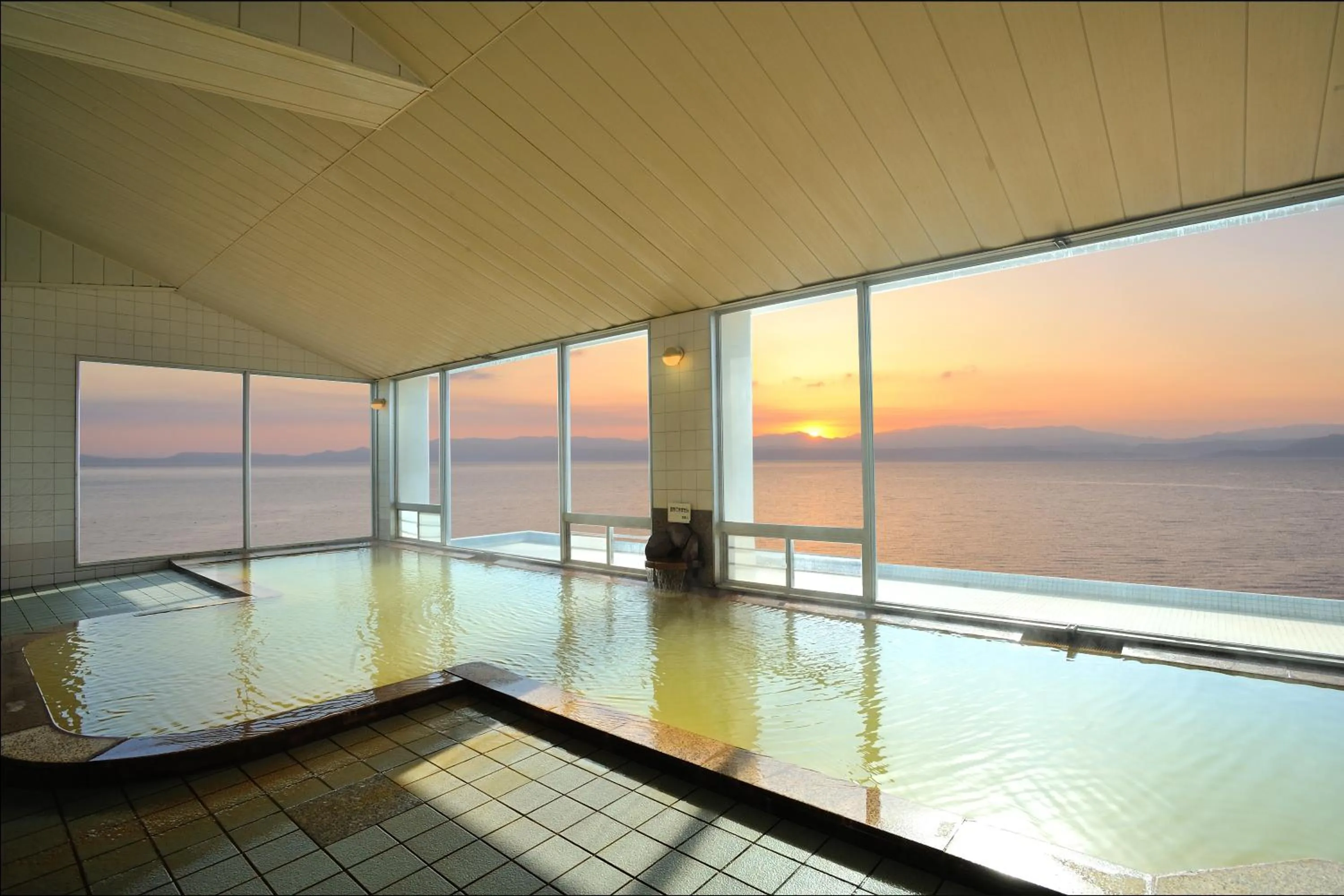 Hot Spring Bath in Ibusuki Seaside Hotel