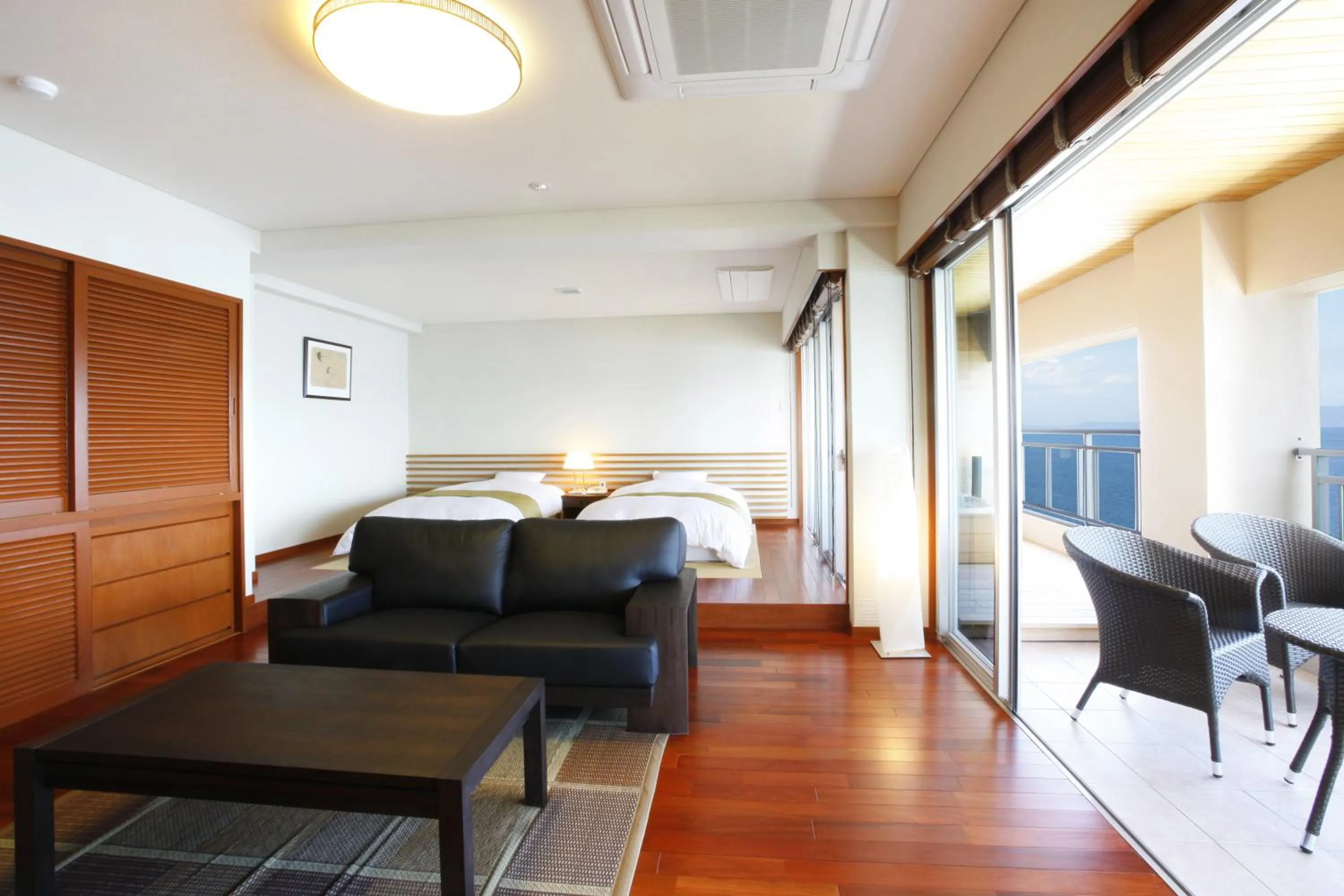 Bed in Ibusuki Seaside Hotel