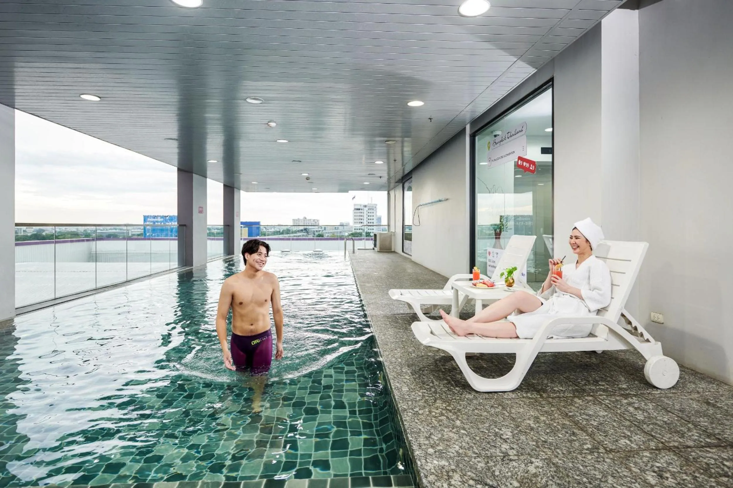 Swimming pool in TK Palace Hotel & Convention Bangkok