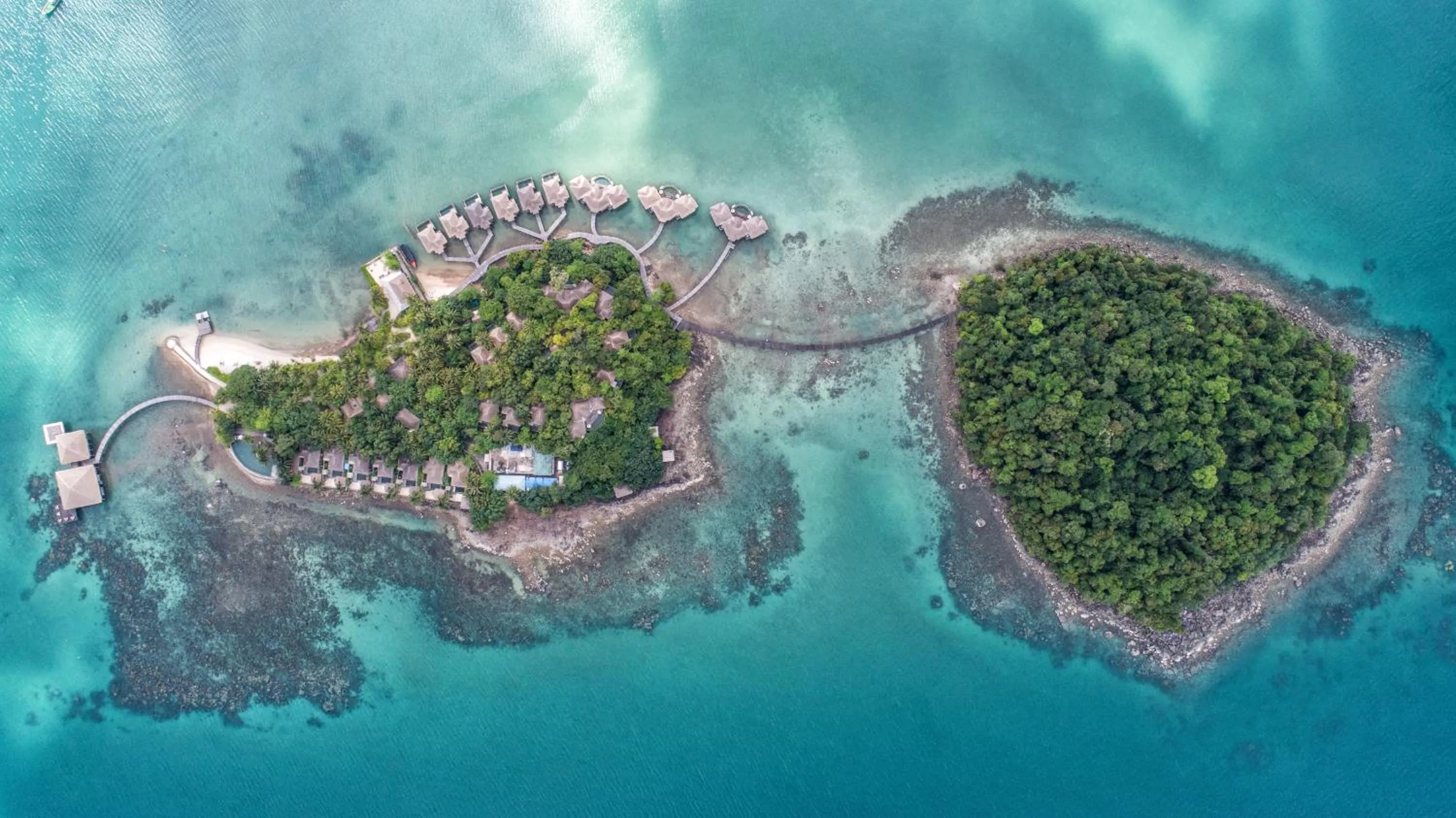 Bird's eye view in Song Saa Private Island