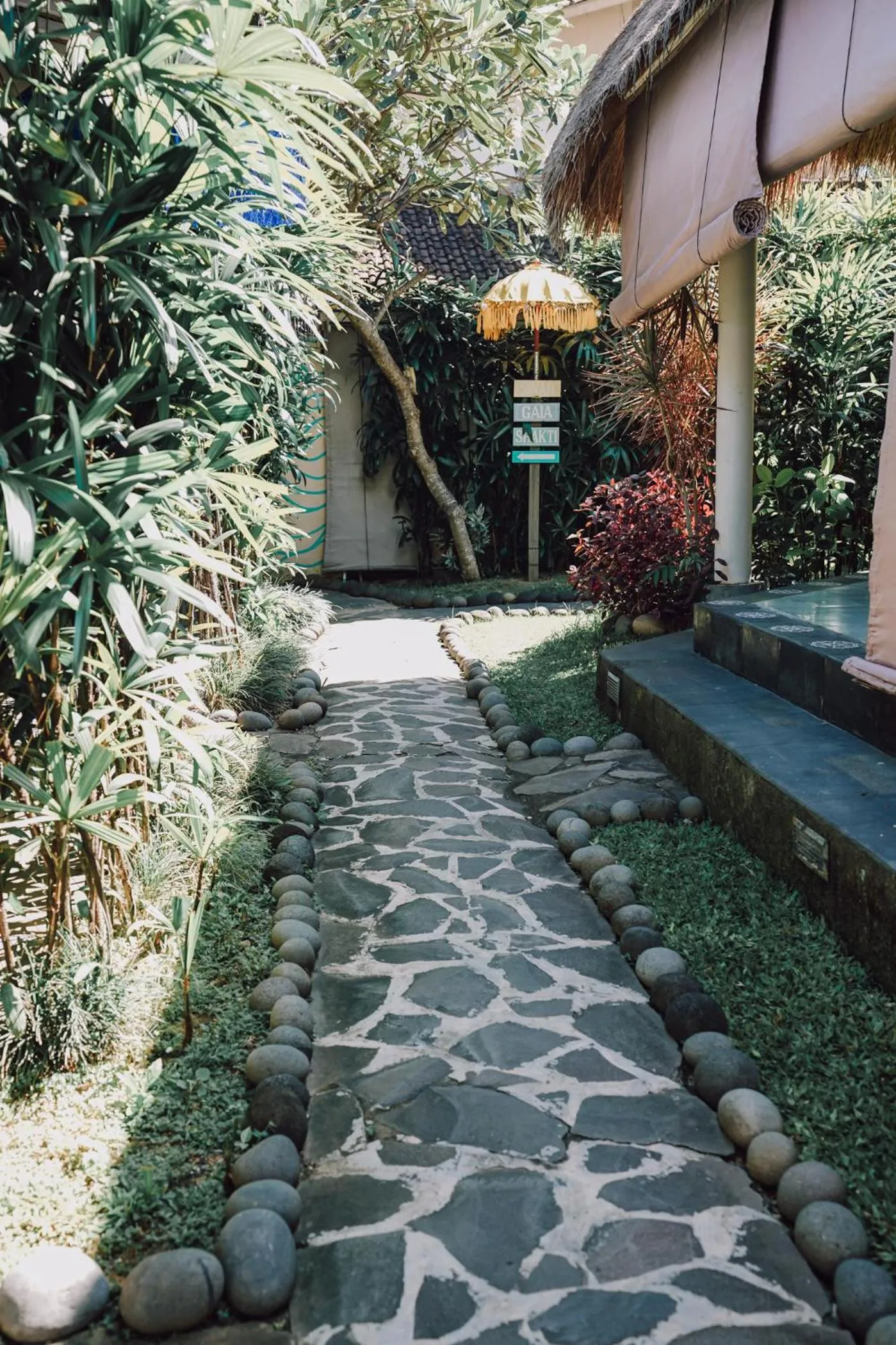 Garden view in The Chillhouse Canggu by BVR Bali Holiday Rentals