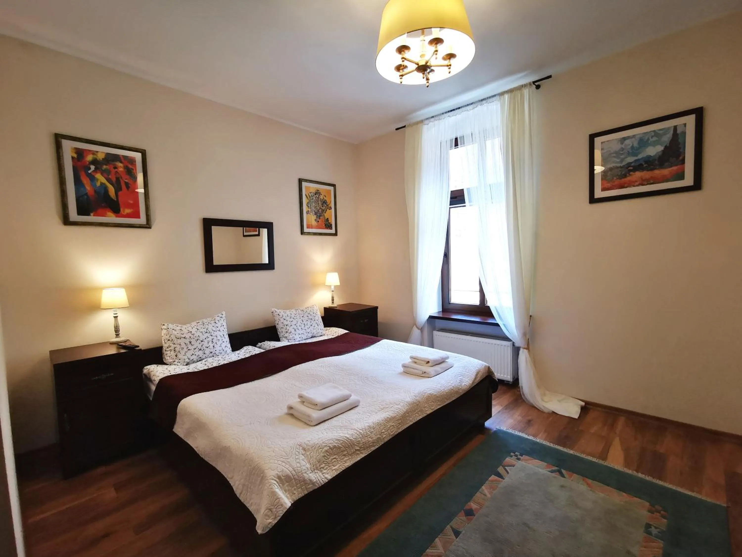 Bed in Hotel Charlotta