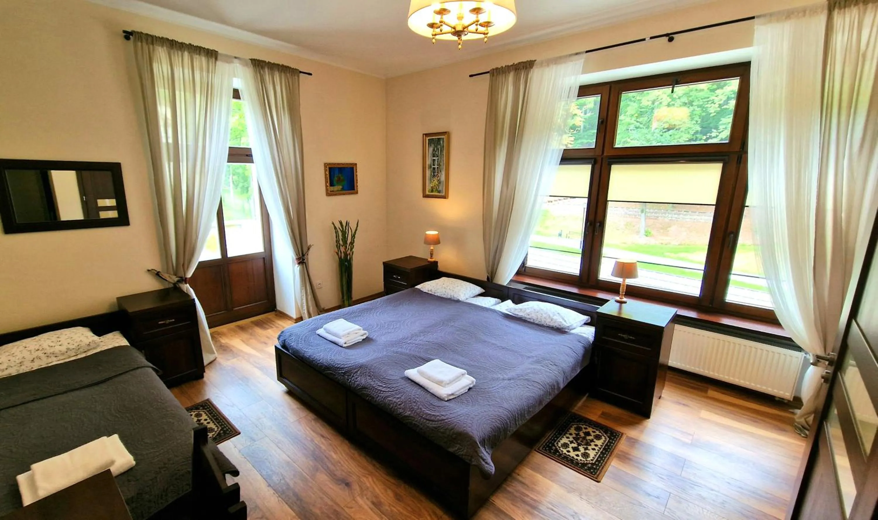 Bed in Hotel Charlotta