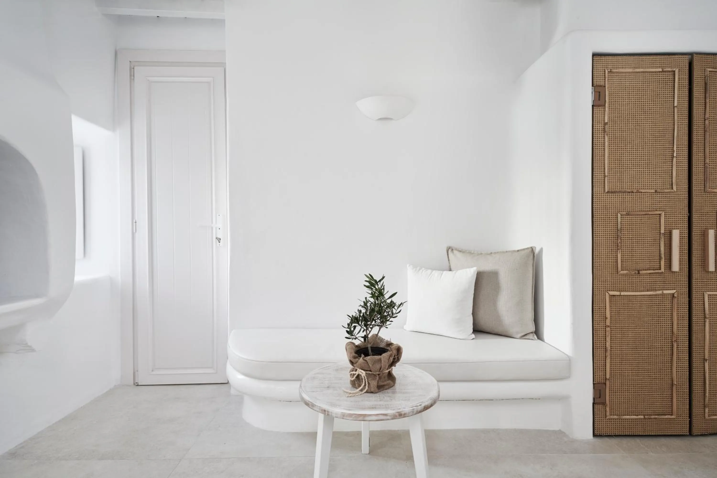 Seating area in Little Venice Suites