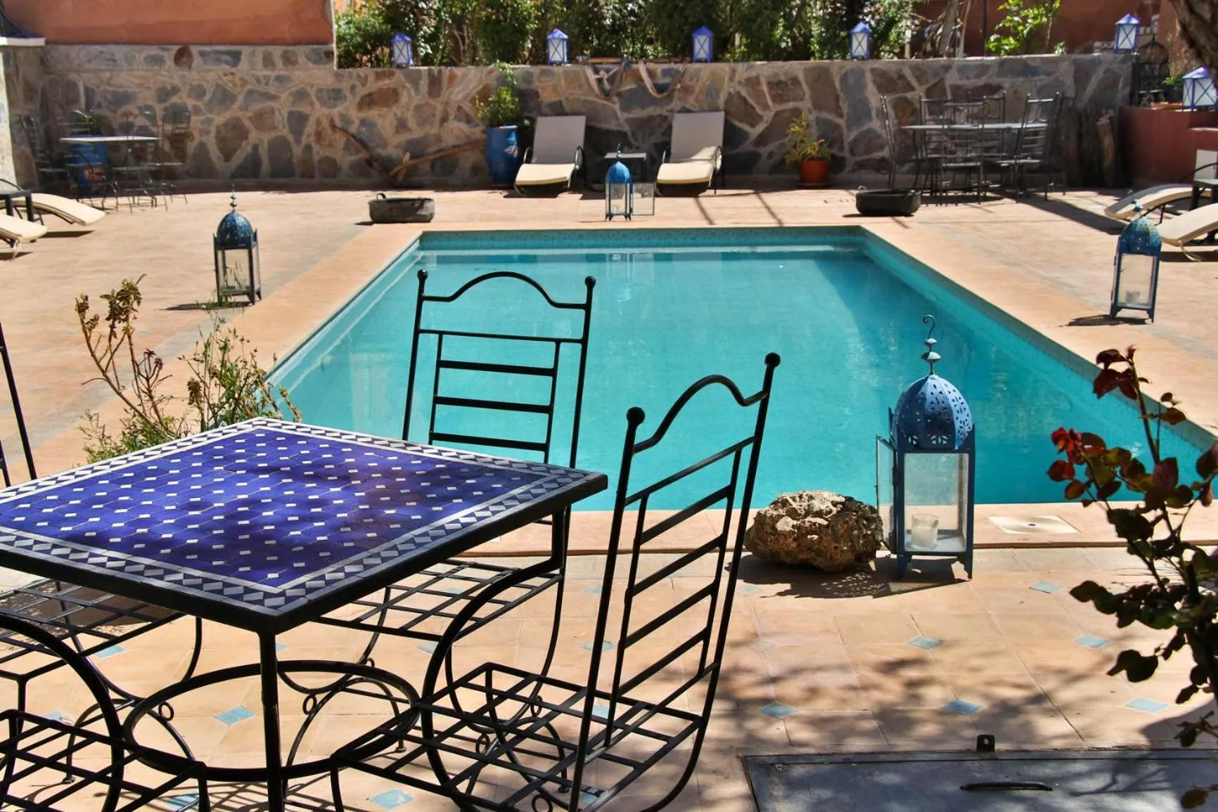 Pool view in Riad Malak