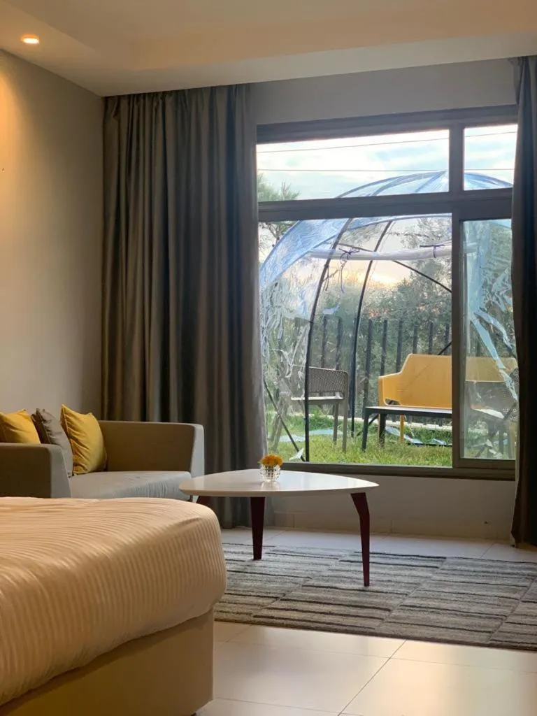 Natural landscape, Bed in The Ray Hotel and Studios