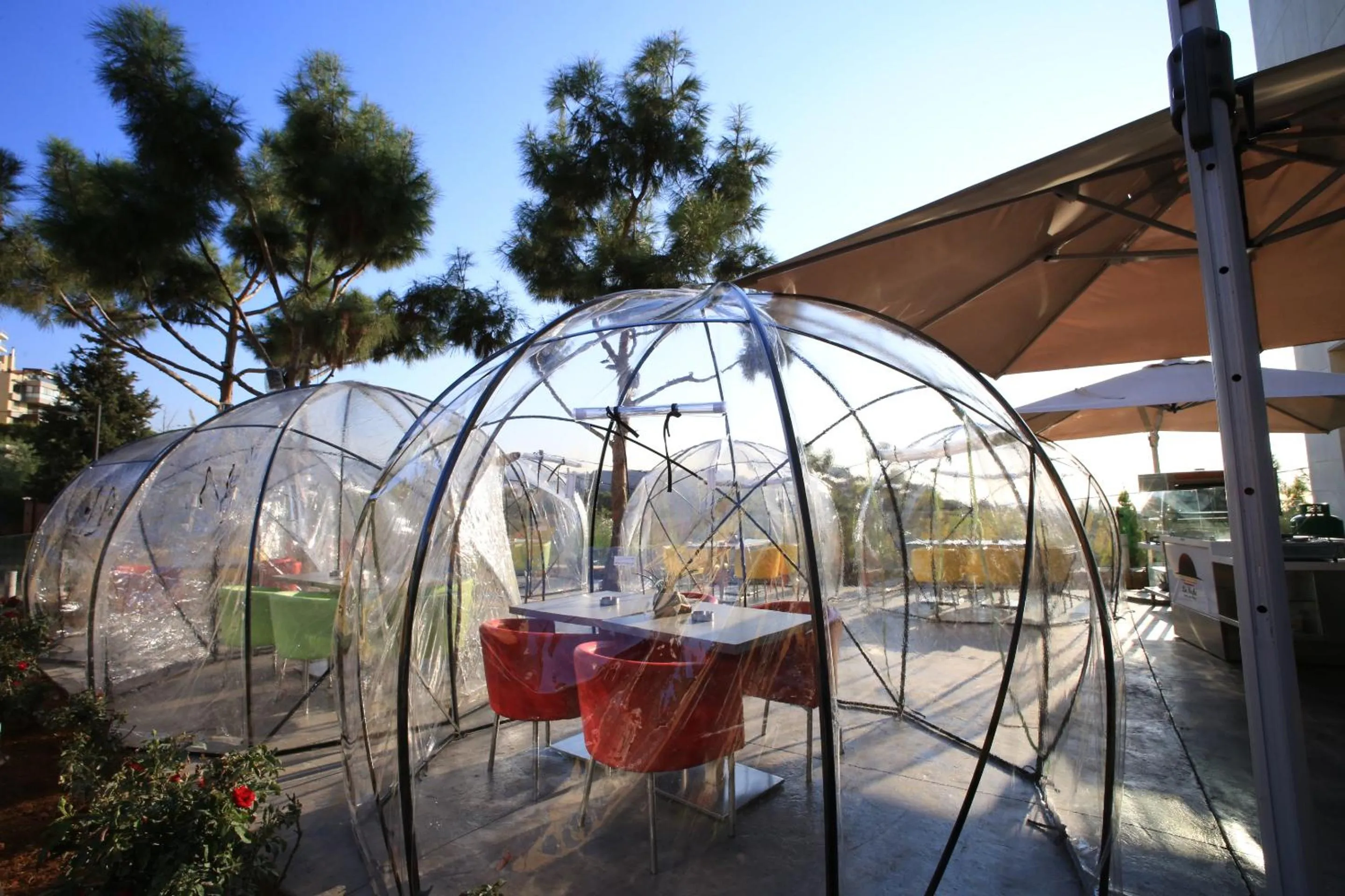 Patio in The Ray Hotel and Studios