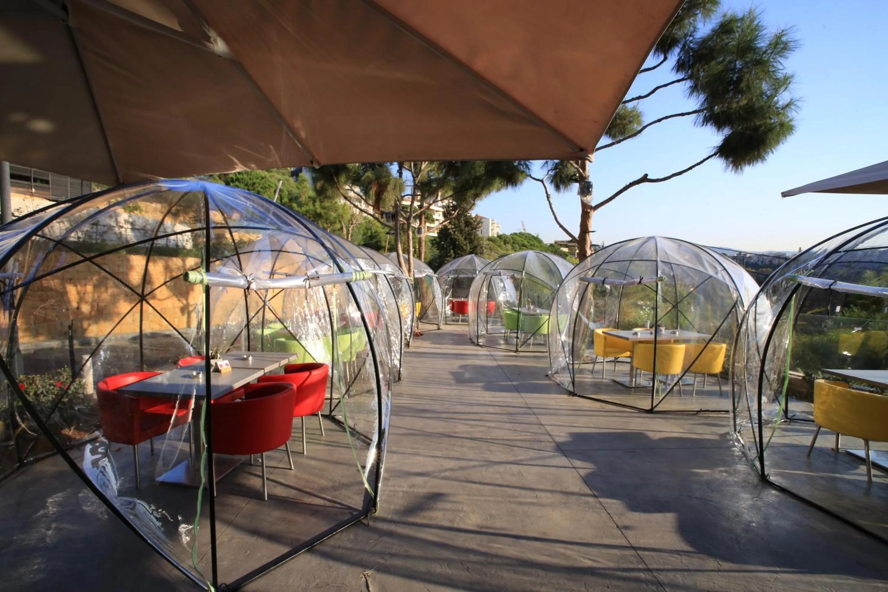 Patio in The Ray Hotel and Studios