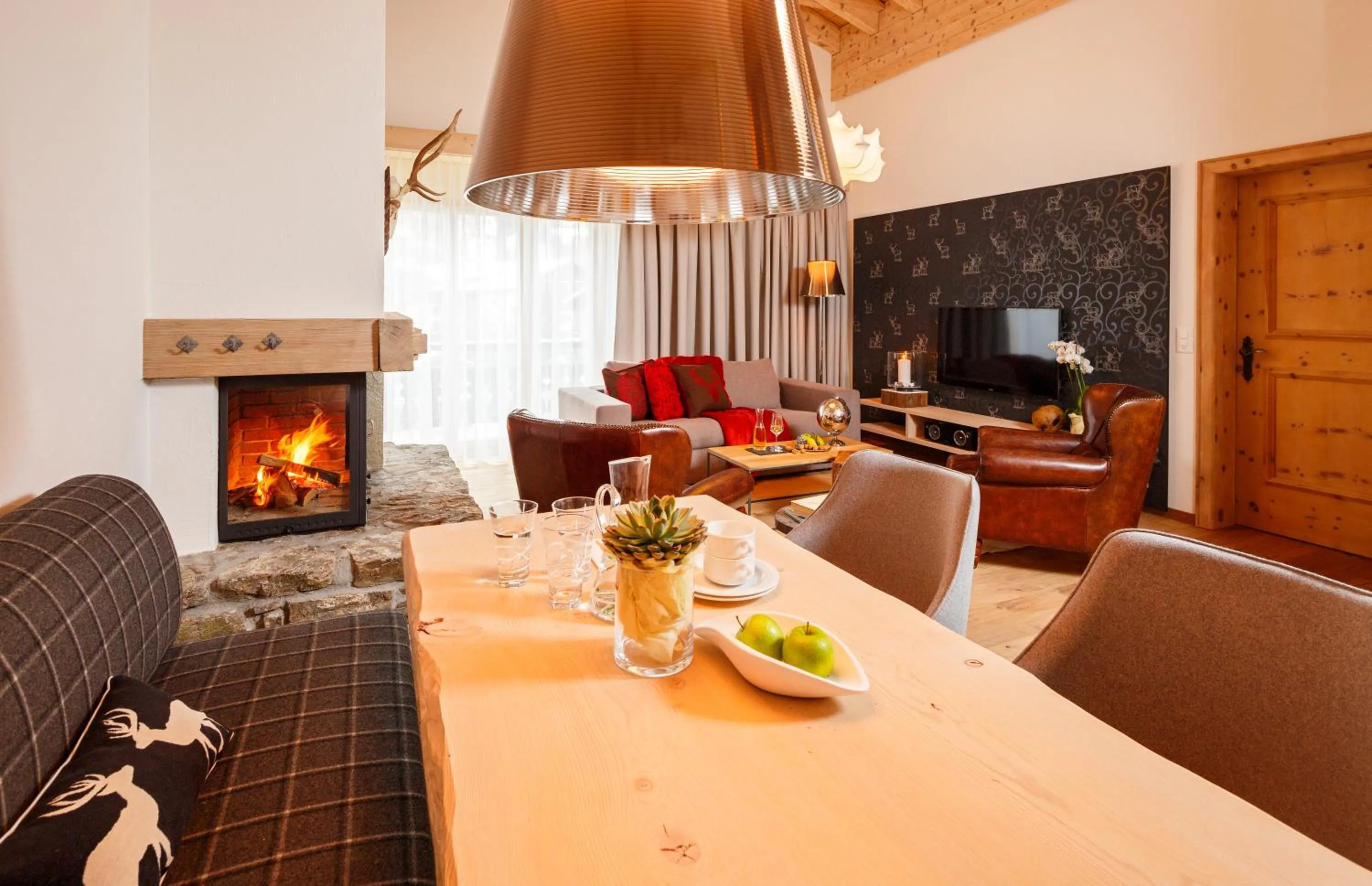 Seating area in Hotel Piz Buin Klosters