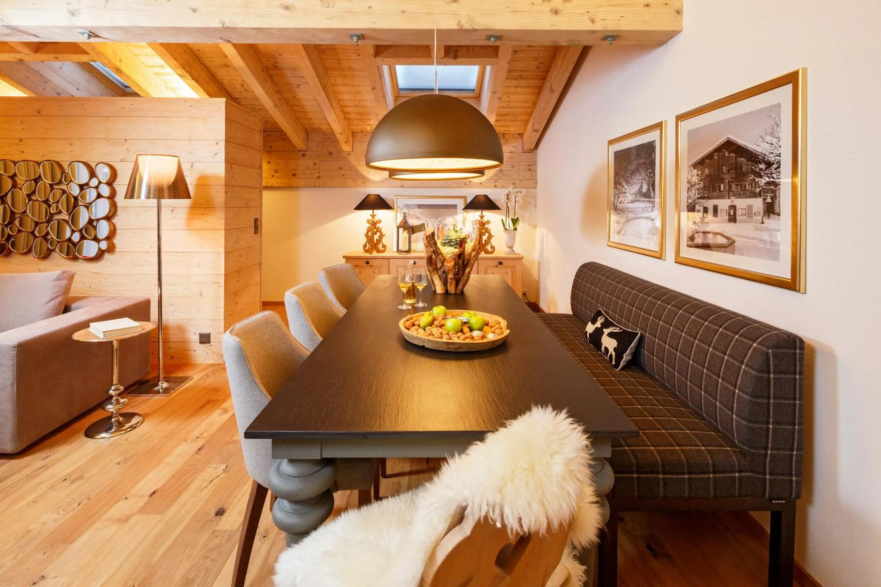 Seating area in Hotel Piz Buin Klosters