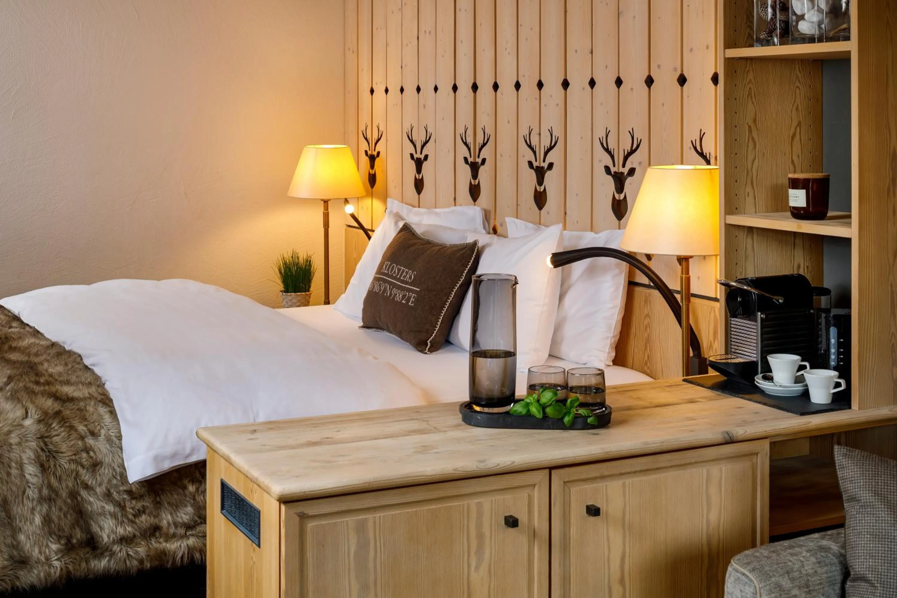 Photo of the whole room, Bed in Hotel Piz Buin Klosters