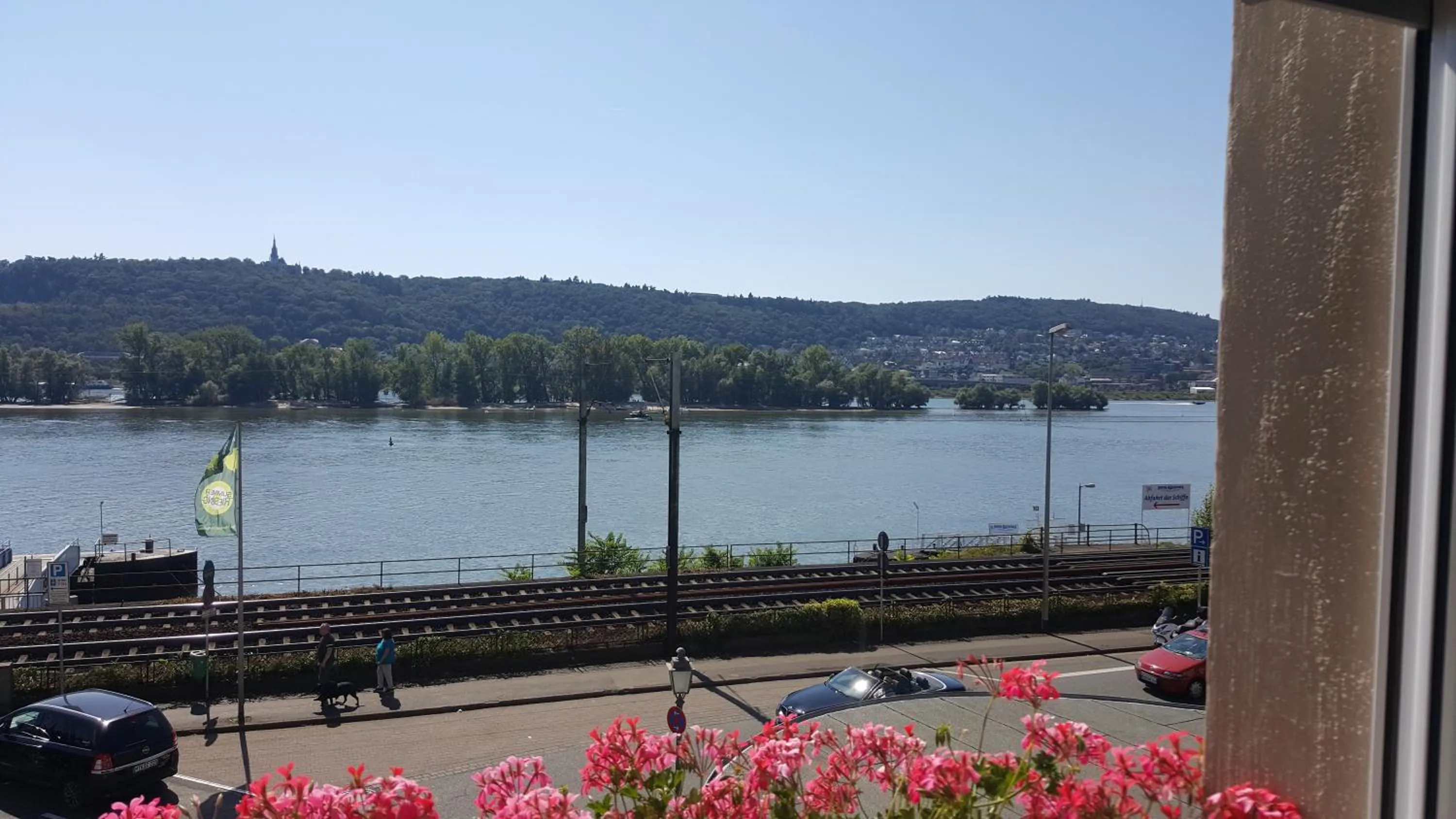 River view in Hotel Krone Rüdesheim